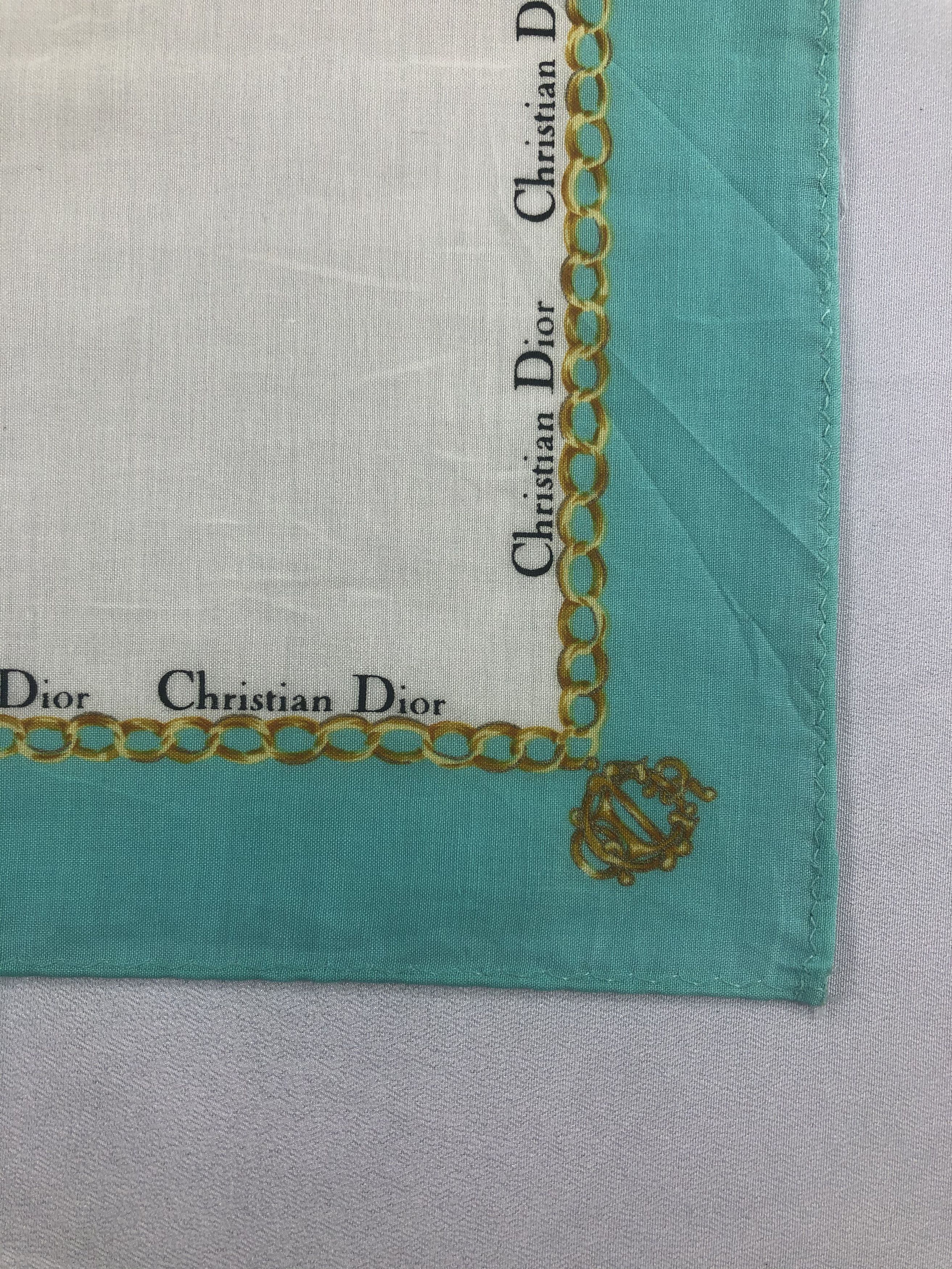 Vintage Christian Dior Handkerchief / Bandana / Neckerchief Size ONE SIZE - 5 Thumbnail