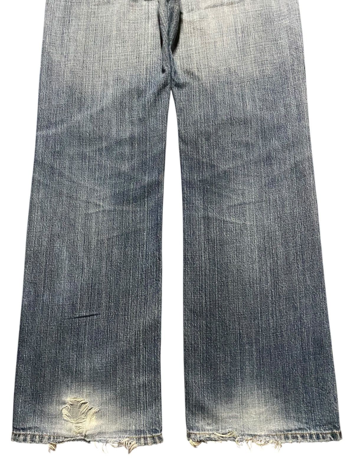 14th Addiction Vintage Japanese Brand X2083T Distressed Baggy Jeans Size US 33 - 4 Thumbnail