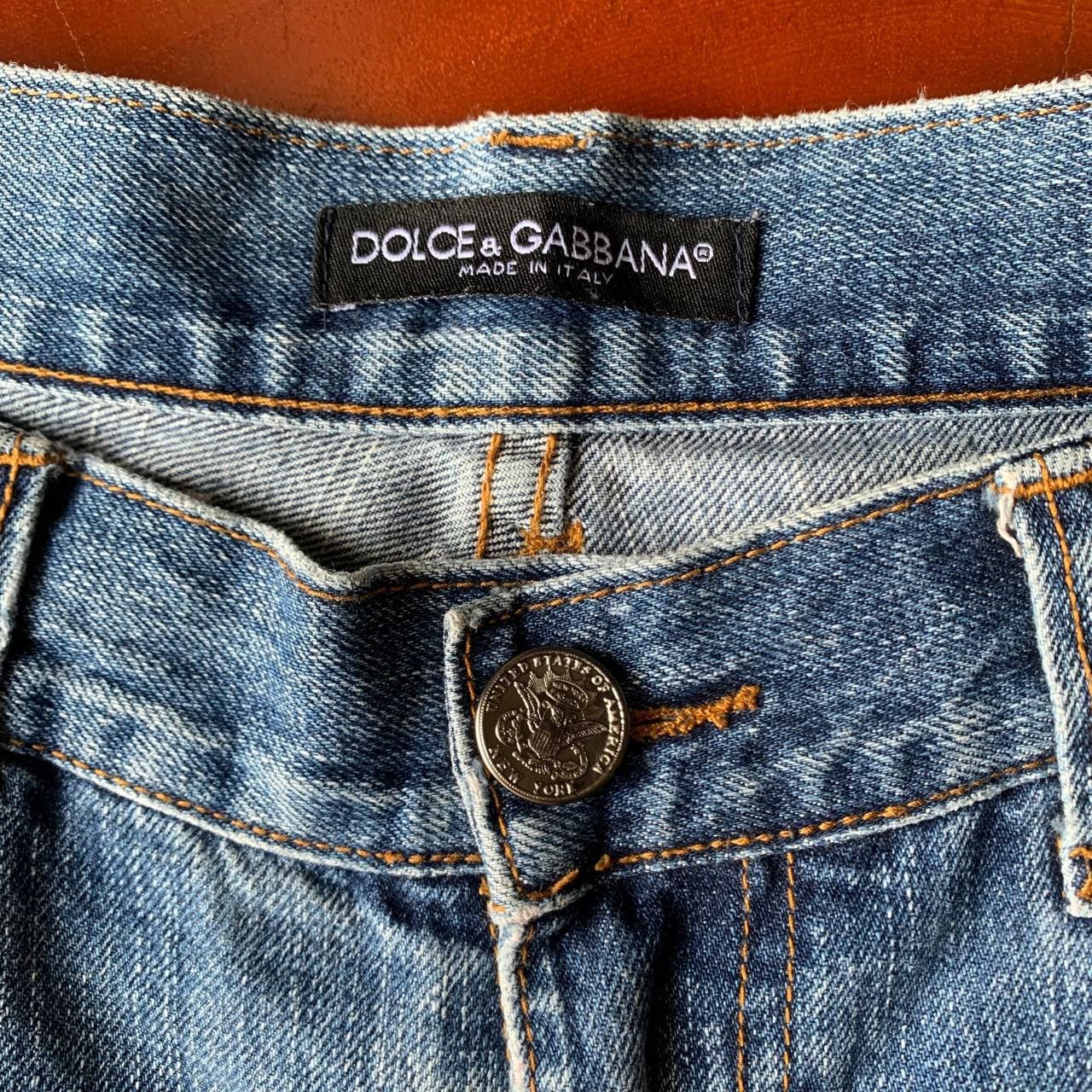 Dolce & Gabbana Vintage Dolce & Gabbana D&G Steel Pocket Blue Denim Pants Size US 35 - 9 Thumbnail