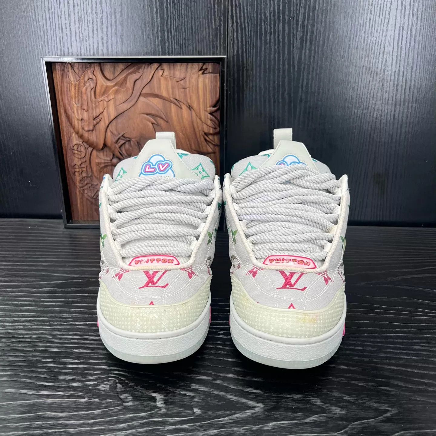 Louis Vuitton LV skate shoes gray multi logo 5 Size US 6 / EU 39 - 7 Thumbnail