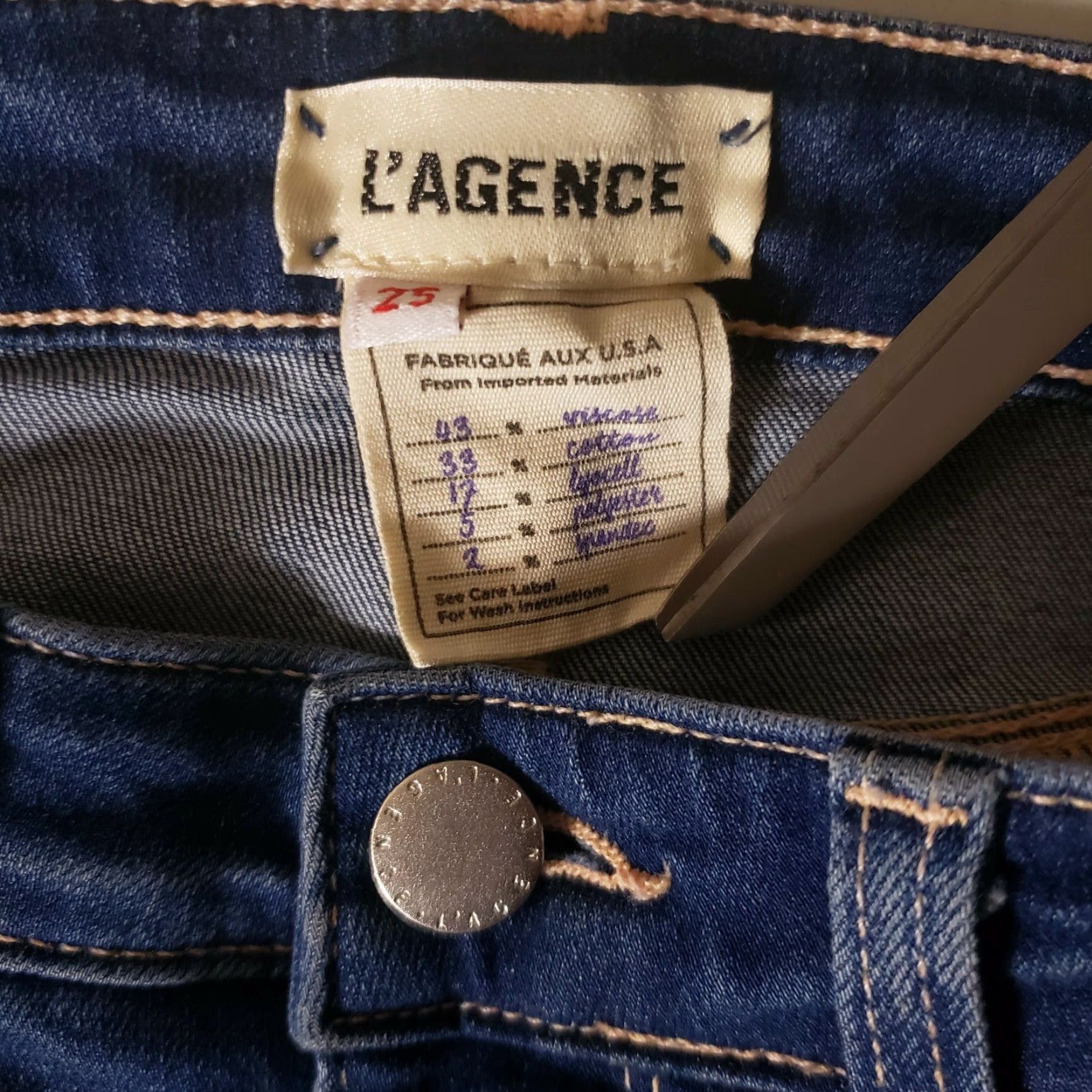 L'AGENCE L' Agence Margot Skinny High Rise Jeans-Size 25 Size 42" / US 20 - 5 Thumbnail