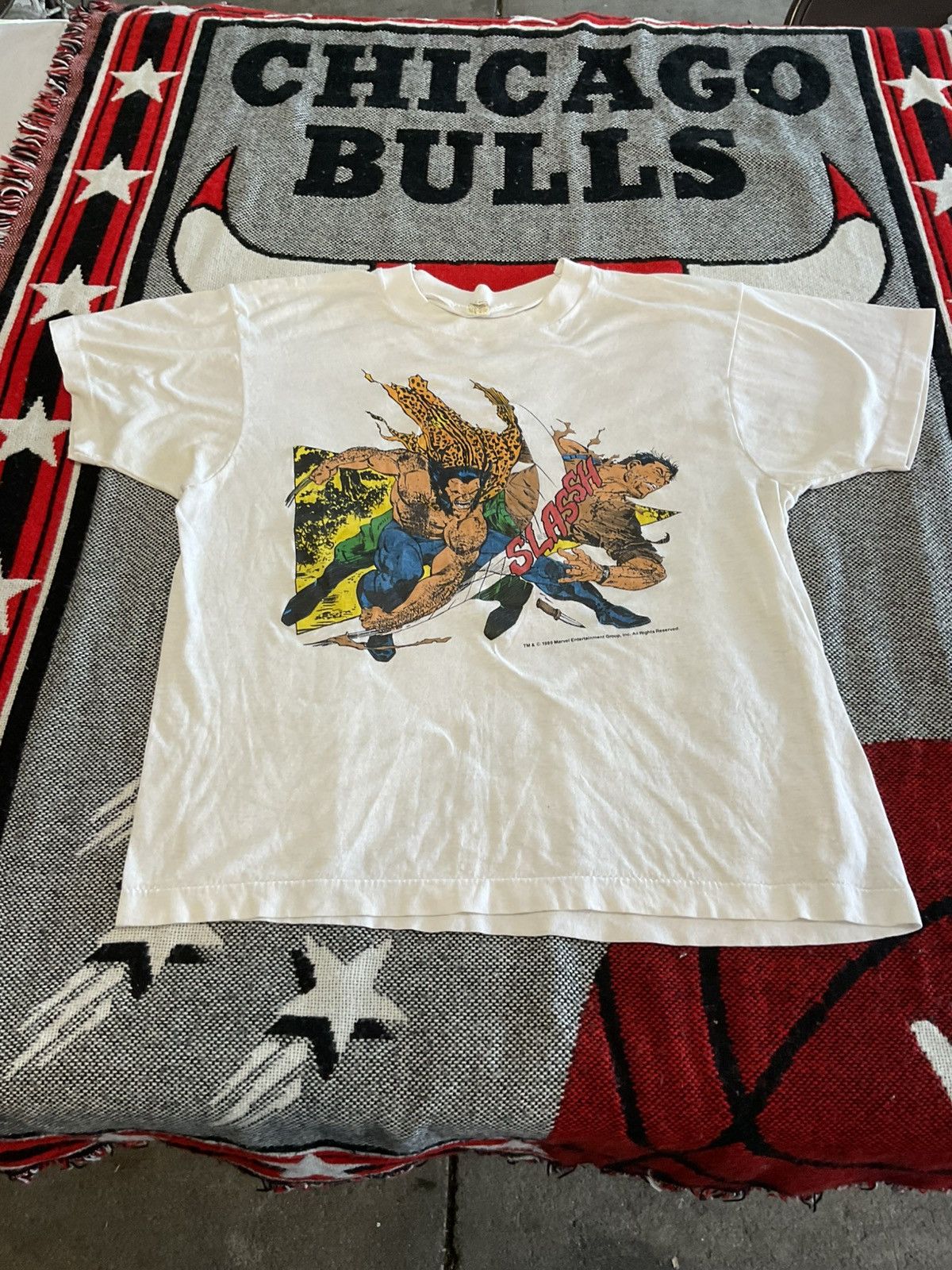 Vintage Vintage marvel shirt Wolverine vs the punisher 1989 Size US M / EU 48-50 / 2 - 1 Thumbnail