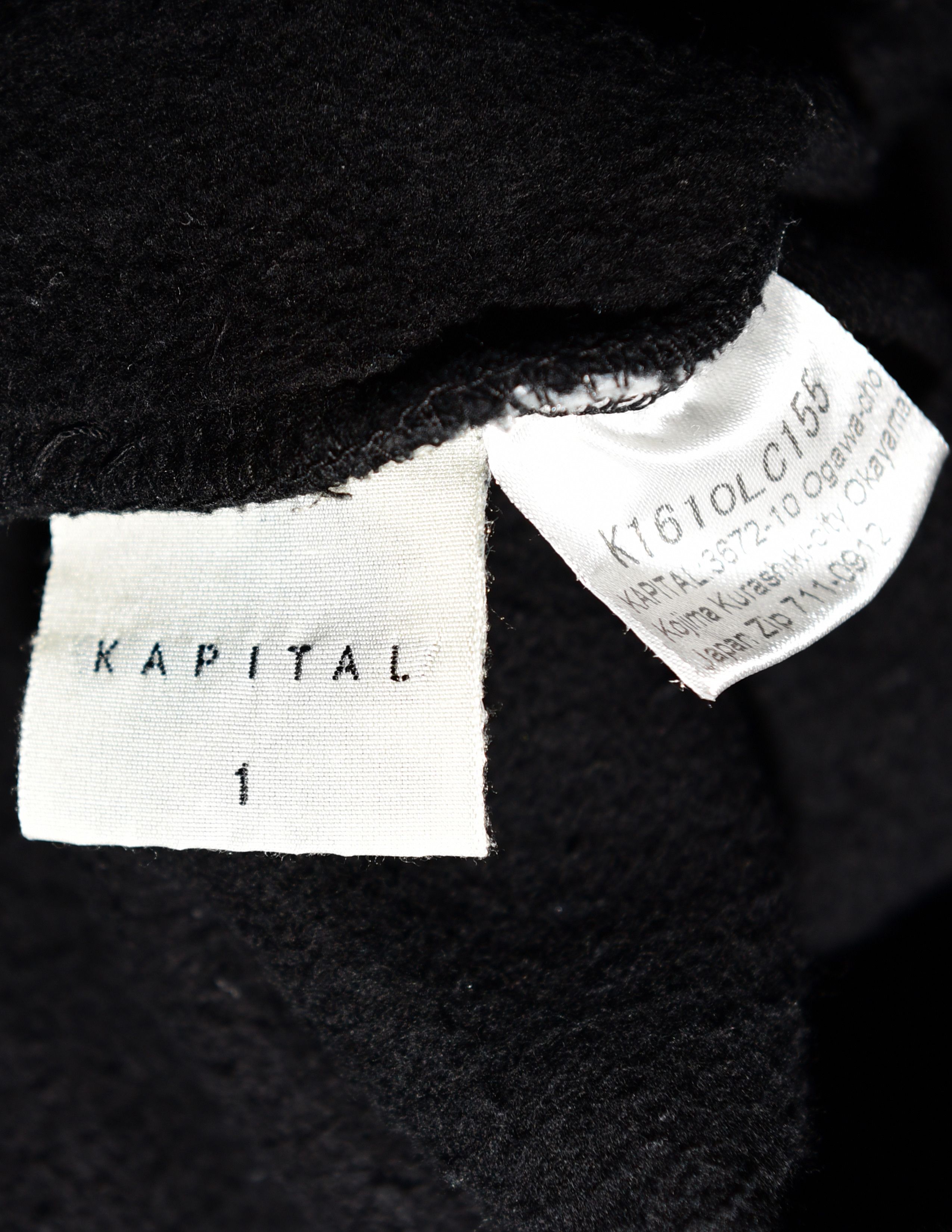 Kapital KAPITAL Oversized Distressed Cotton-Jersey Hoodie Size US XXL / EU 58 / 5 - 5 Thumbnail