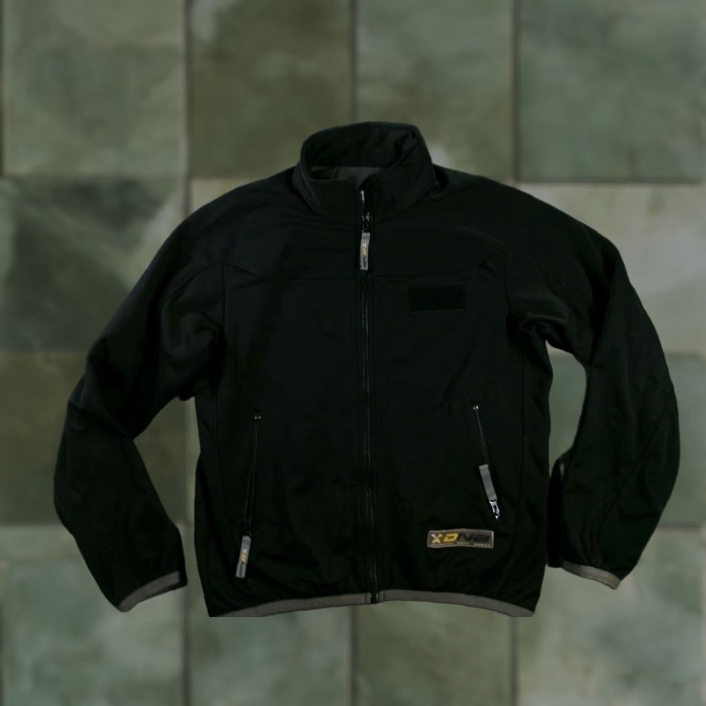 Vintage Descente Jacket Womens L Black Softshell Fleece Lined Zip Pockets DNA Patch Size L / US 10 / IT 46 - 1 Thumbnail