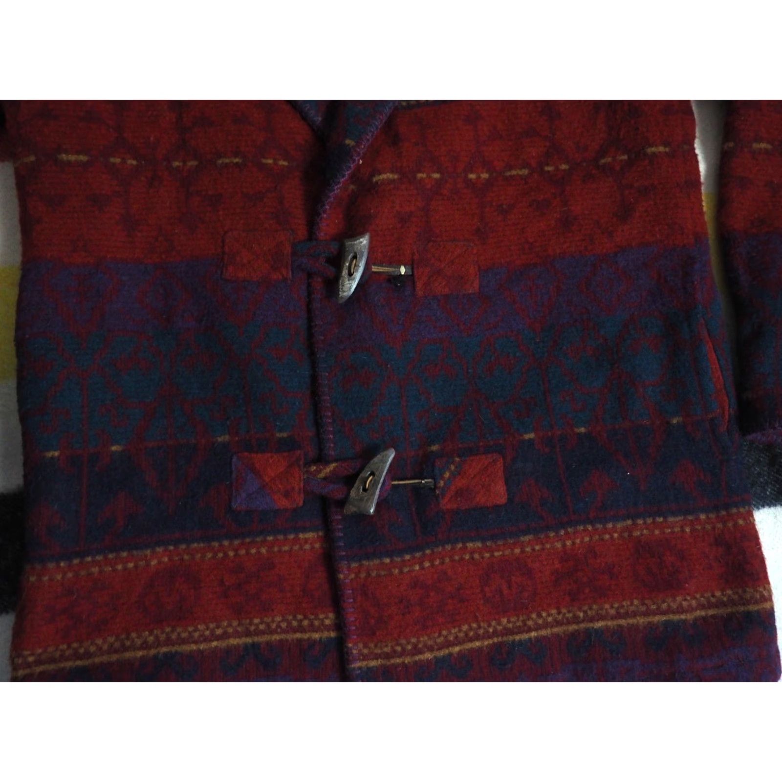 Eddie Bauer VTG Eddie Bauer Southwest Aztec Striped Wool Lined Coat Jacket Womens L Size L / US 10 / IT 46 - 5 Thumbnail