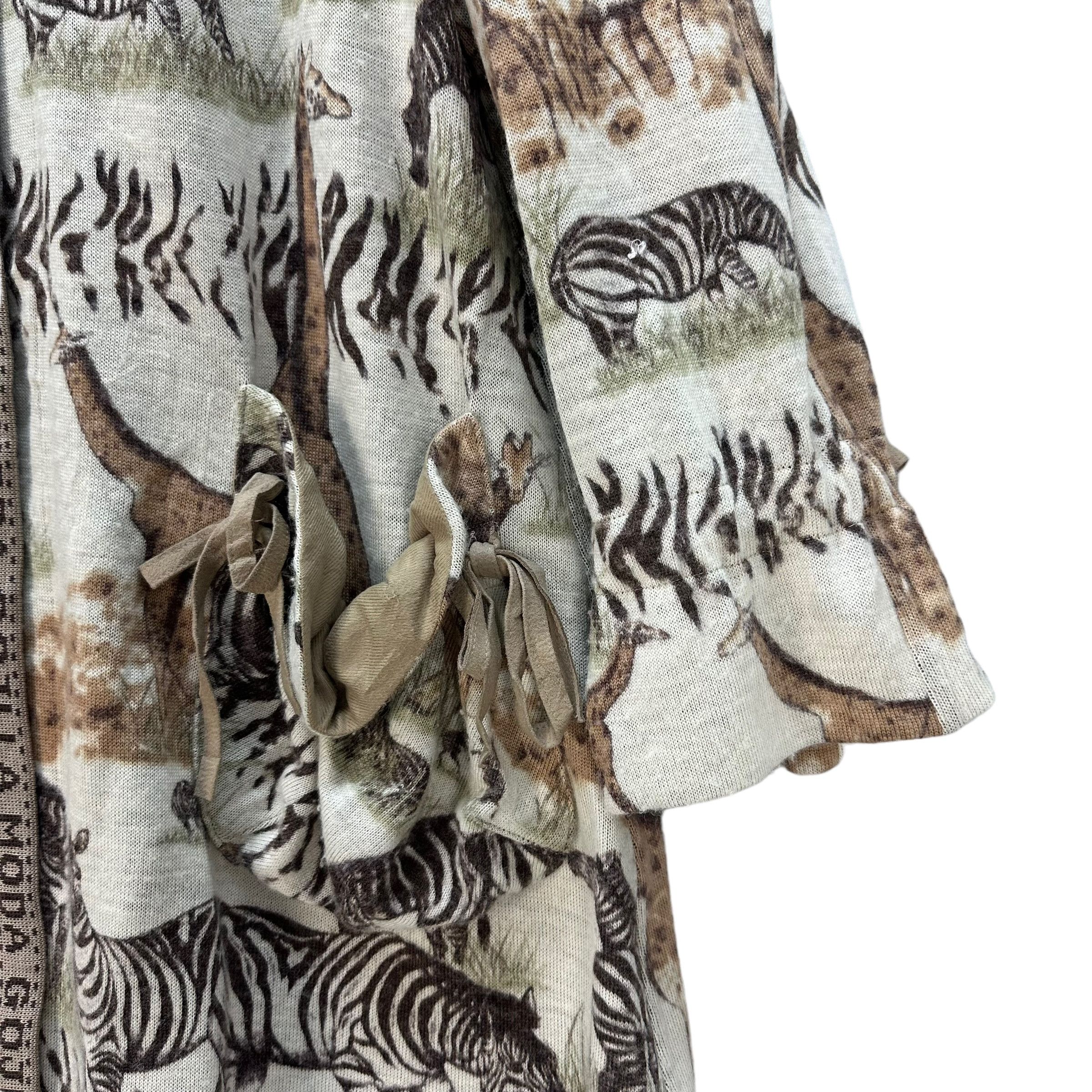 Japanese Brand GOJI LA MODA ANIMAL OVERPRINT LONG COAT JACKET #9003-47 Size XL / US 12-14 / IT 48-50 - 5 Thumbnail