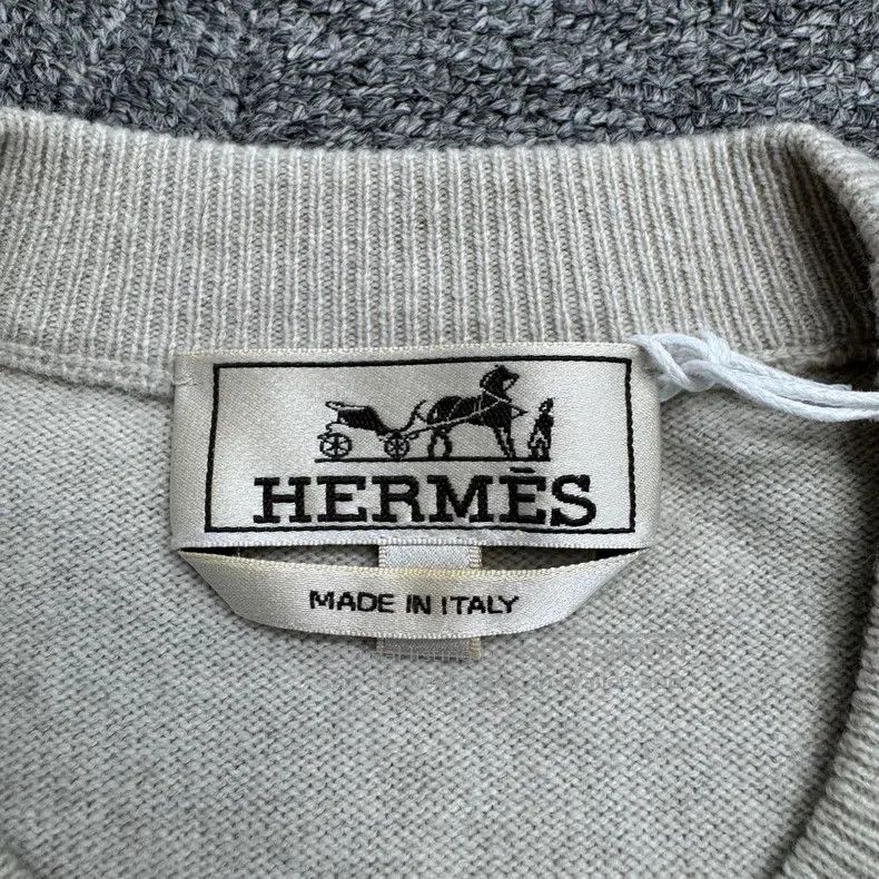 Hermes Hermes Leather patch wool short-sleeve Size US S / EU 44-46 / 1 - 2 Thumbnail