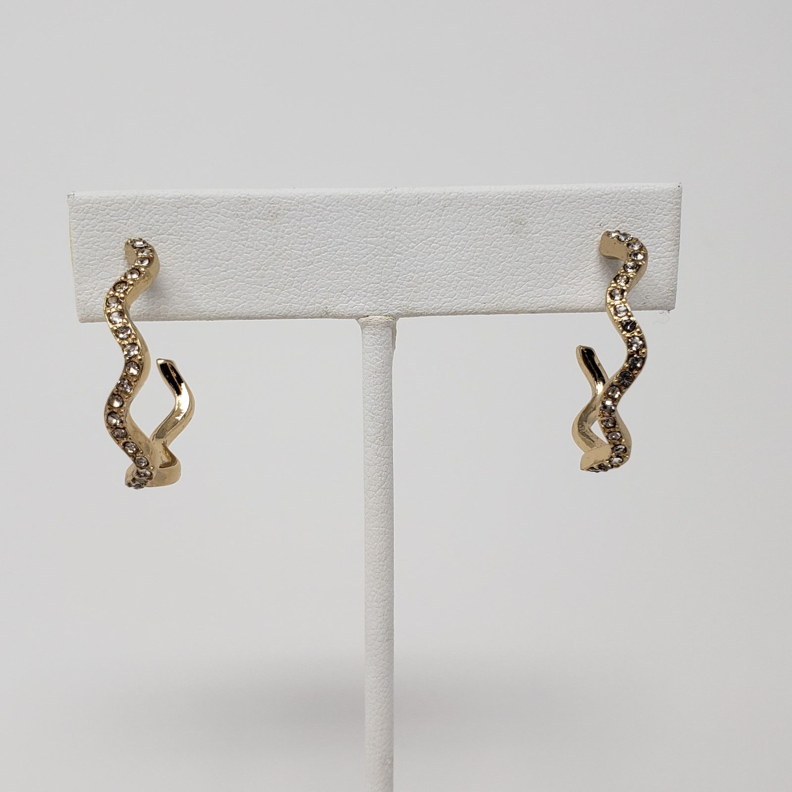 Other NWT Sugarfix Baublebar Zig-Zag Hoop Post Gold-Tone Earrings Size ONE SIZE - 2 Thumbnail