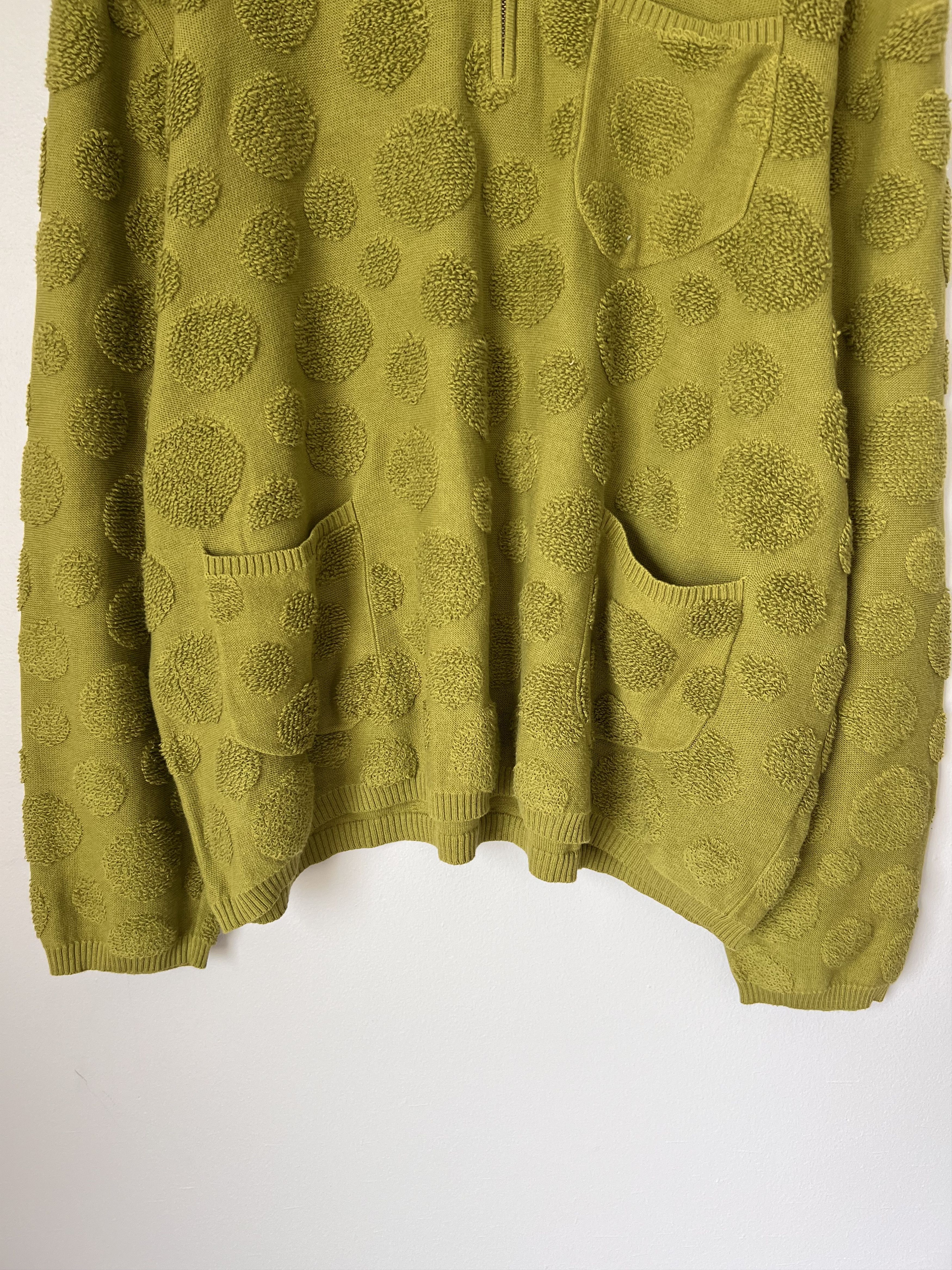 Brain Dead Brain Dead Dot Half Zip Sweater in Green Size US M / EU 48-50 / 2 - 3 Thumbnail