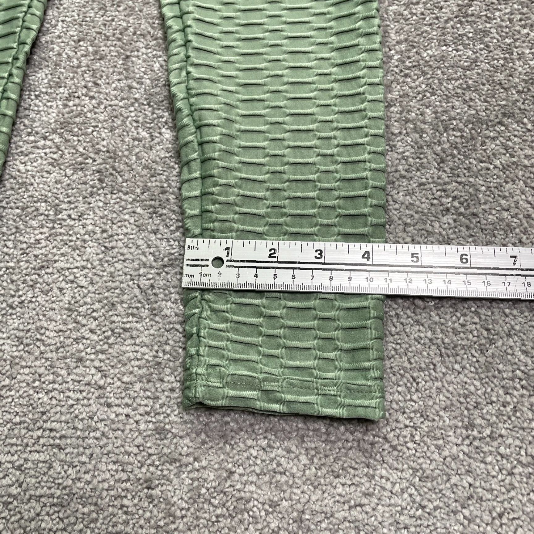 Vintage Nova Sports Leggings Womens Small Green Compression Active Yoga Athletic Skinny Leg Pants Size 28" / US 6 / IT 42 - 5 Thumbnail