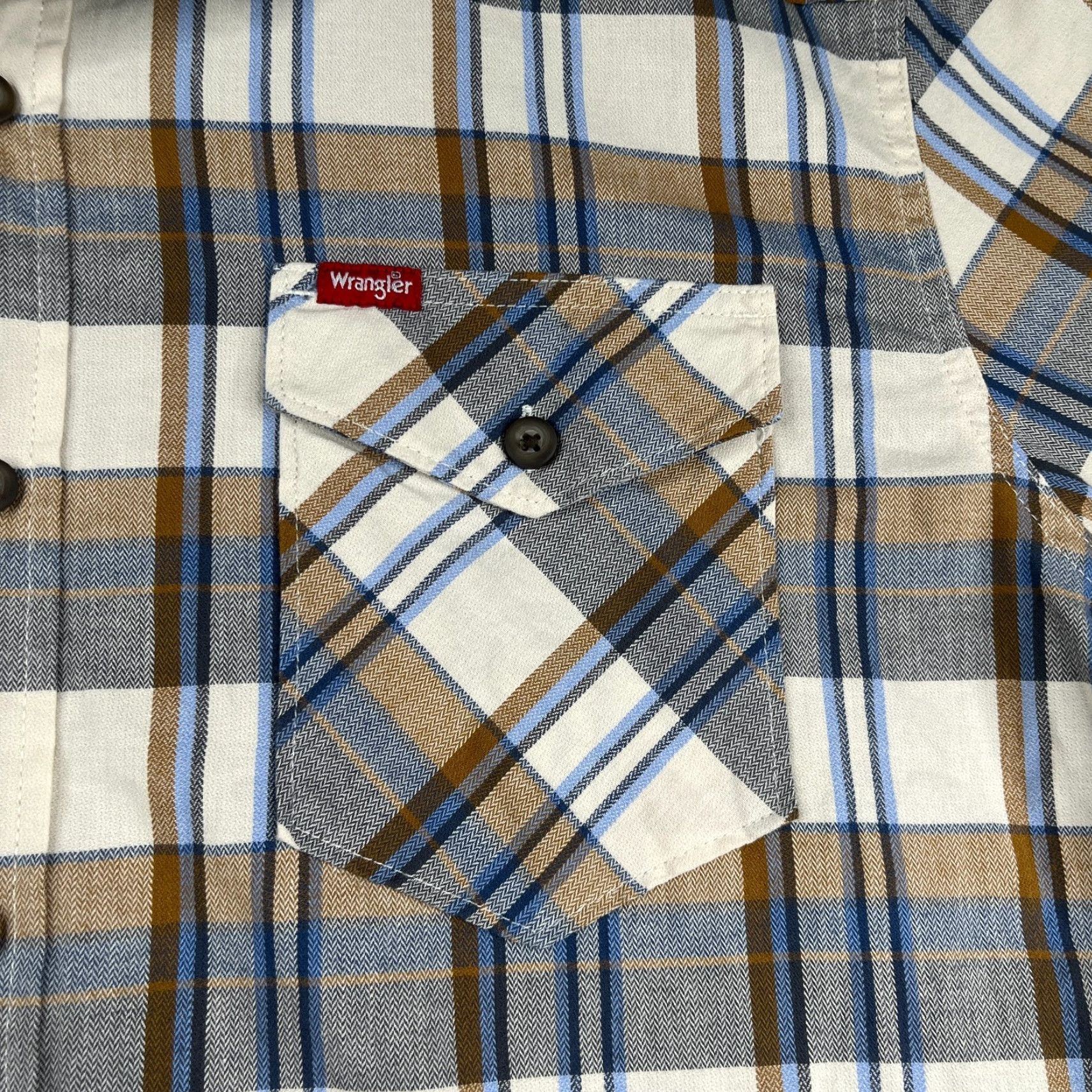 Wrangler Wrangler Shirt XL Multicolor Plaid Button-Up Long Sleeve Mens Colorful Casual Pocket Size US XL / EU 56 / 4 - 3 Thumbnail