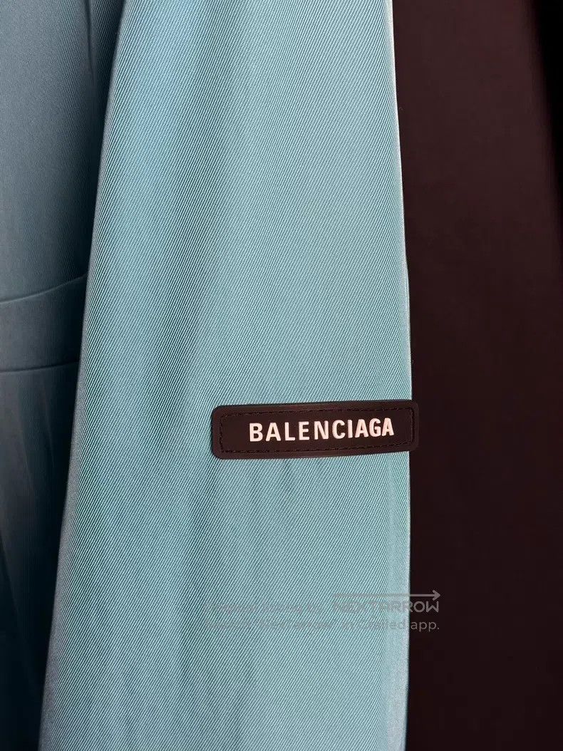 Balenciaga Balenciaga Sleeve Logo Pleated Blazer Jacket Size XS / US 0-2 / IT 36-38 - 2 Thumbnail