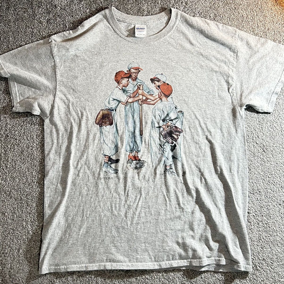 Gildan Vintage 1990s heavy cotton baseball kids tee Size US XL / EU 56 / 4 - 1 Thumbnail