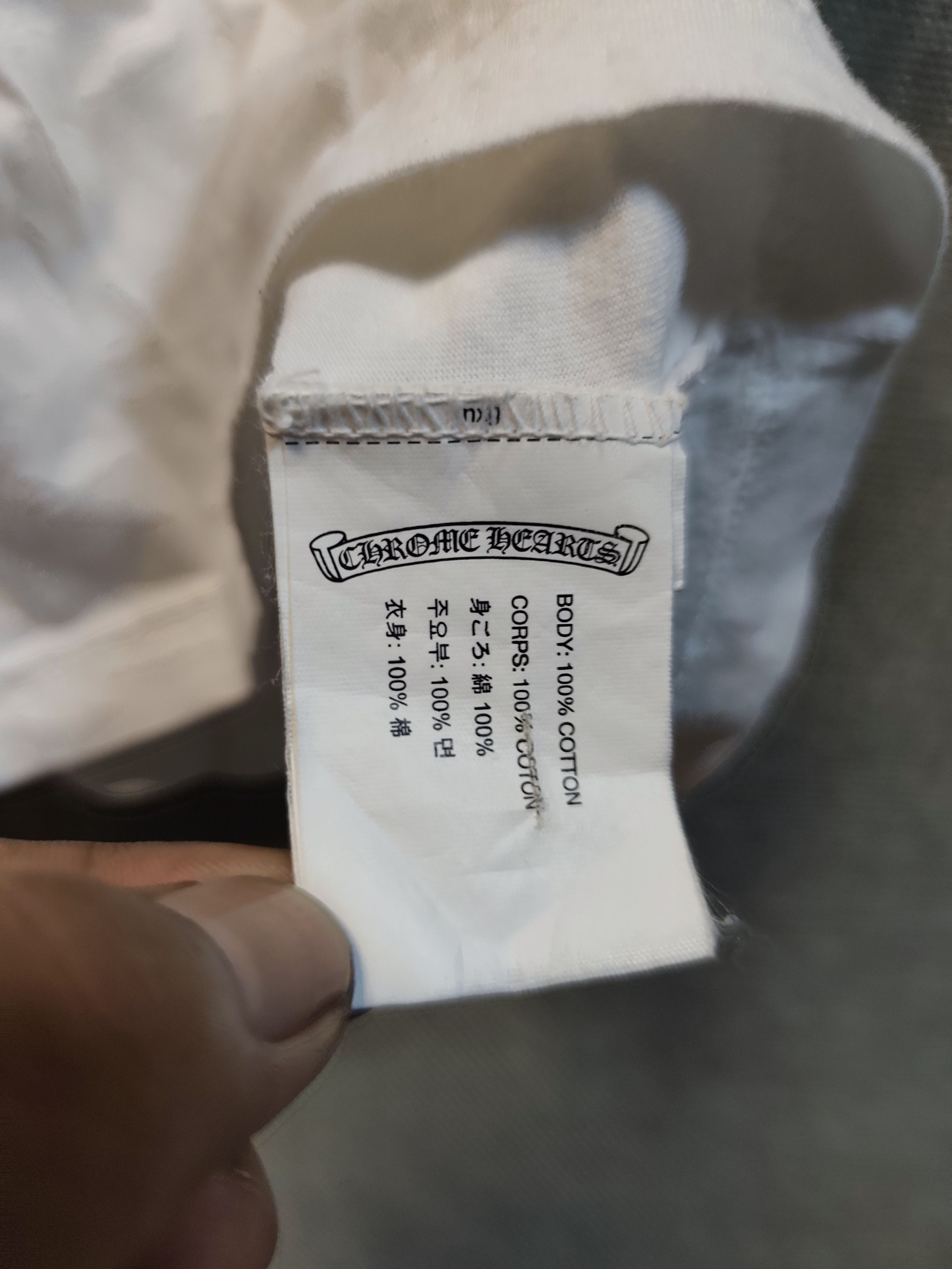 Chrome Hearts Chrome Hearts Horseshoe Logo Pocket Tee Size US S / EU 44-46 / 1 - 13 Thumbnail