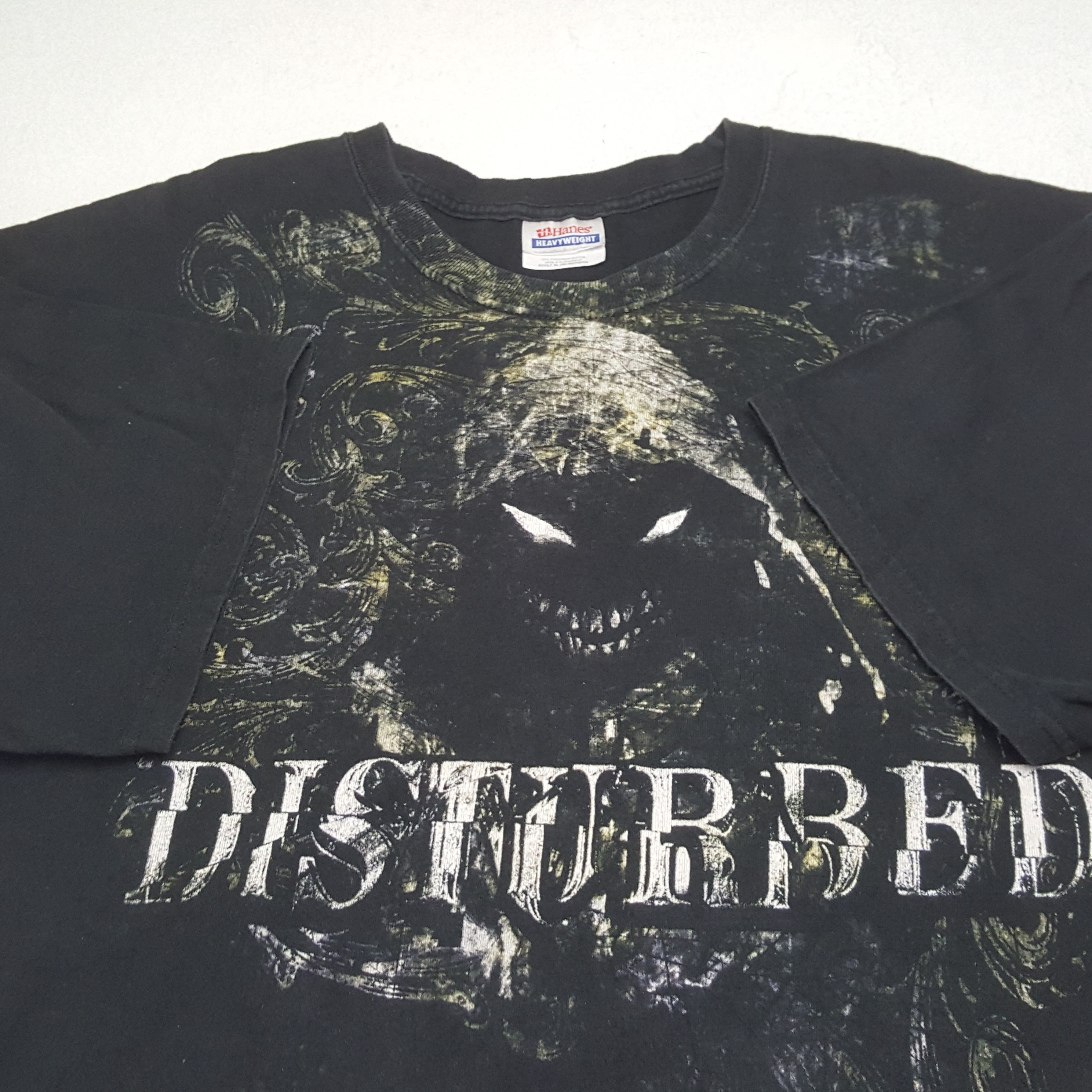 Hanes Disturbed Rock Band Music Tshirt RR24 Size US XL / EU 56 / 4 - 7 Thumbnail