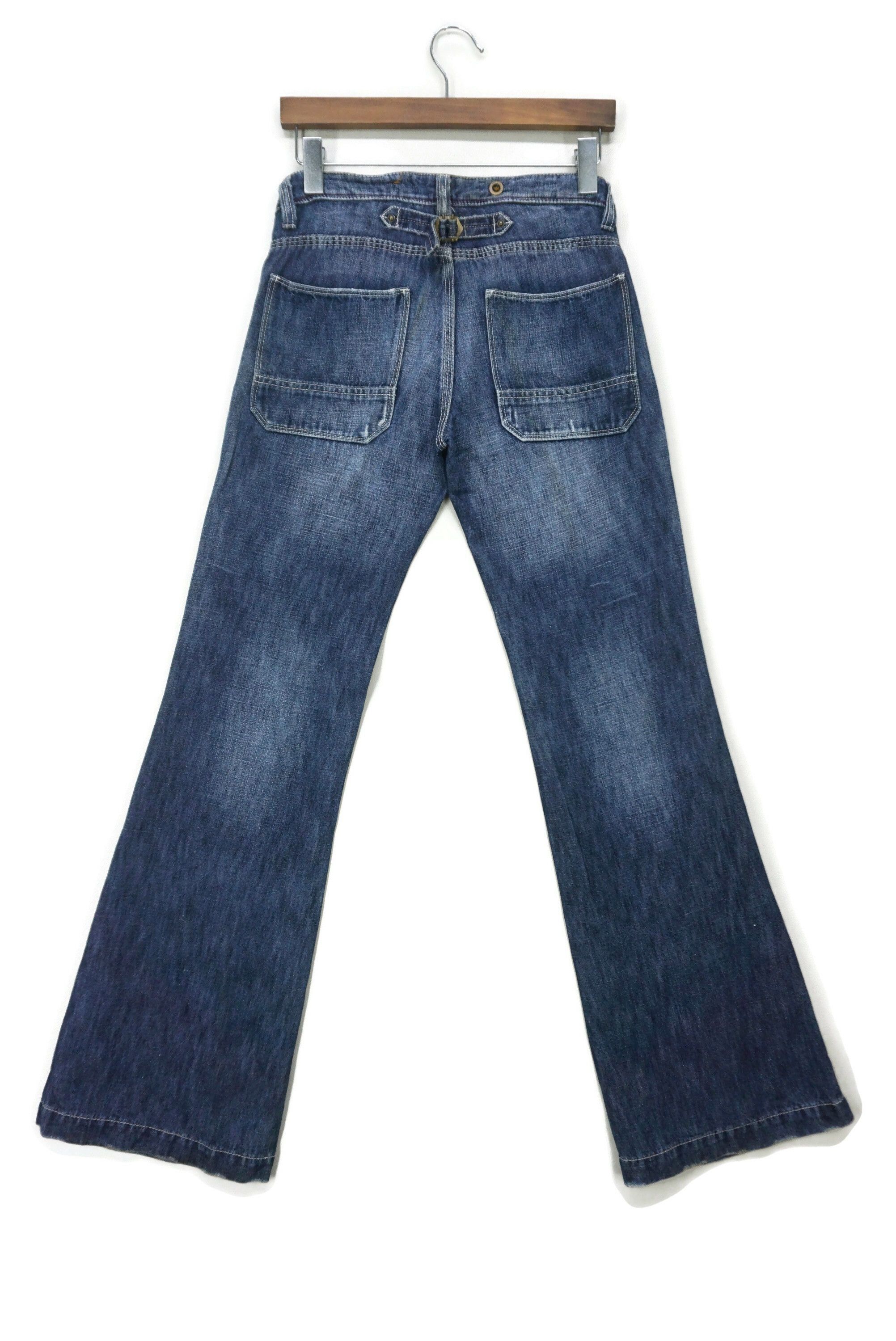 Japanese Brand Back Number Jeans fit W29xL34 Low-Rise Bootcut Baker Denim Size US 28 / EU 44 - 2 Thumbnail