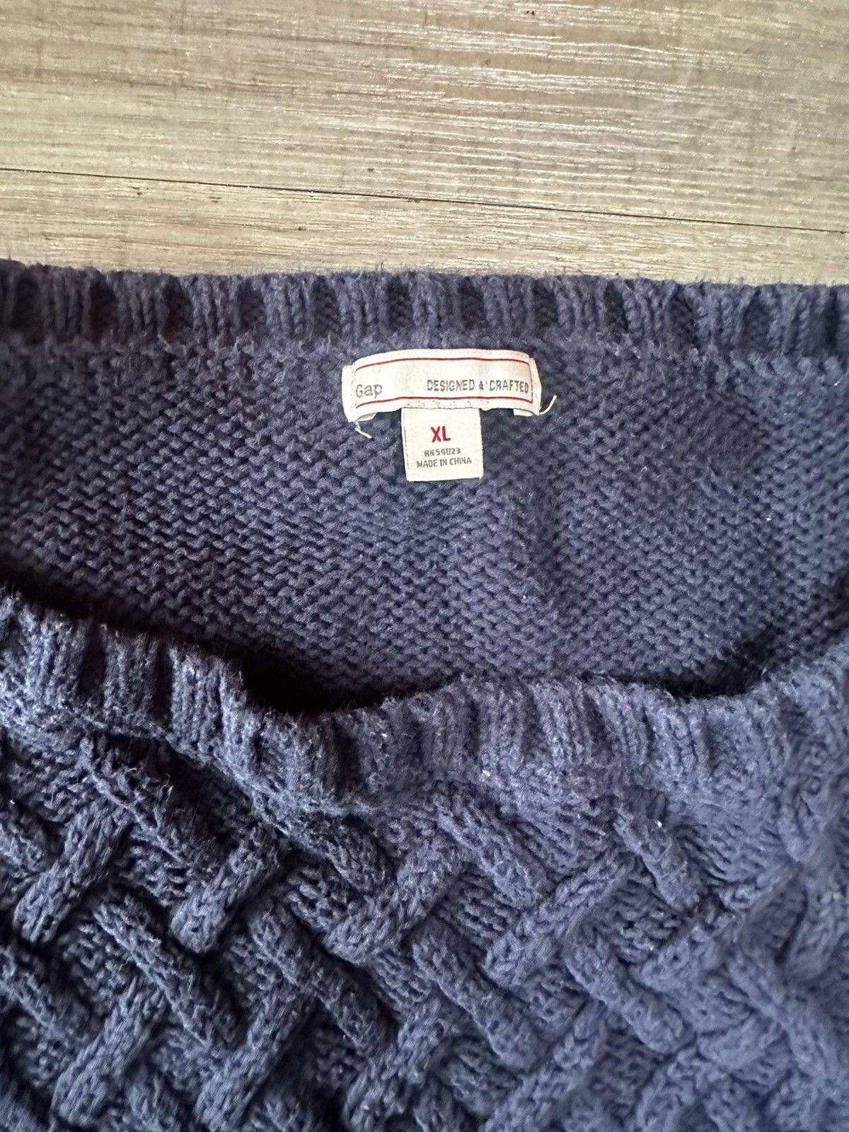 Gap Vintage GAP Navy Blue Sweater Size US XL / EU 56 / 4 - 4 Thumbnail
