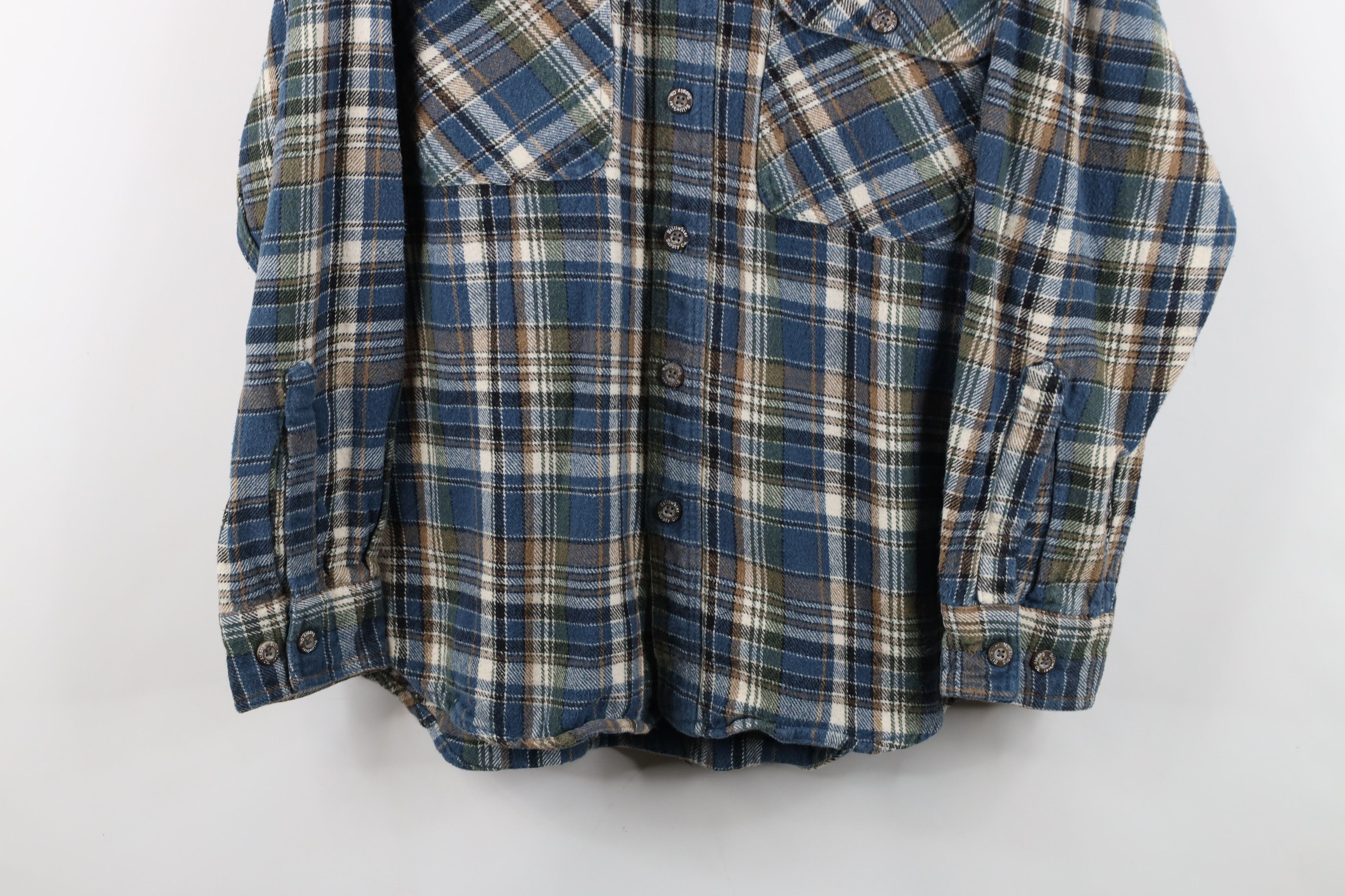 Vintage Vintage 90s Streetwear Heavyweight Collared Button Shirt Size US L / EU 52-54 / 3 - 3 Thumbnail
