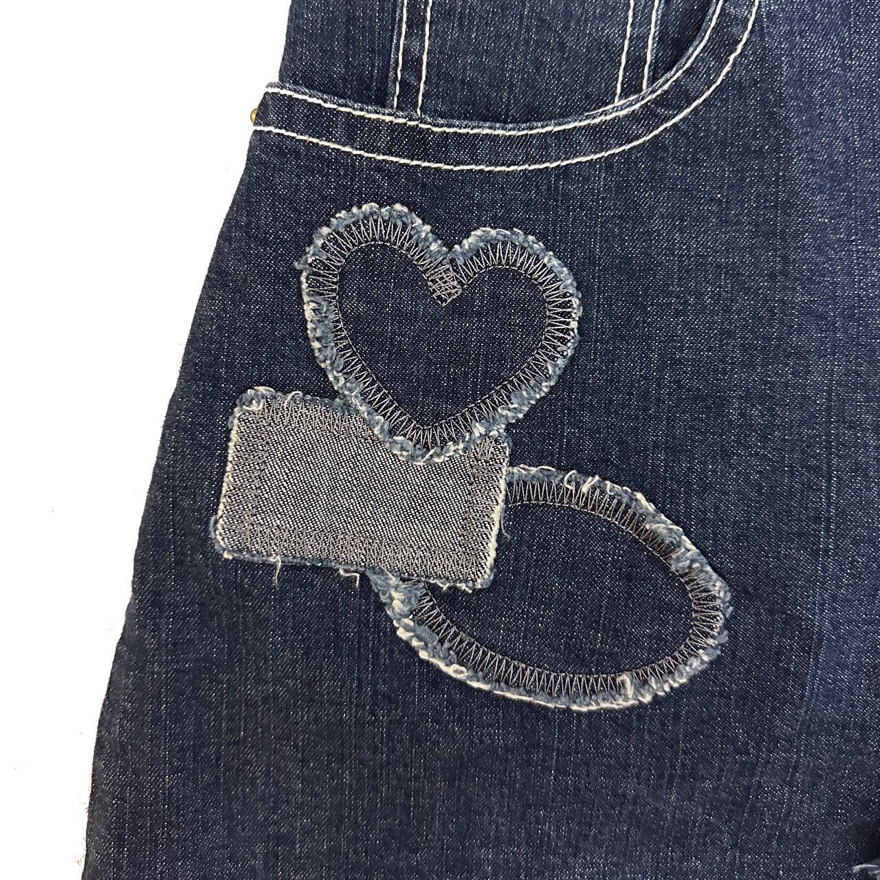 Angel Blue × Hysteric Glamour × Japanese Brand Angel Blue Denim Patchwork Asymmetrical Mini Skirt Size 26" / US 2 / IT 38 - 4 Thumbnail