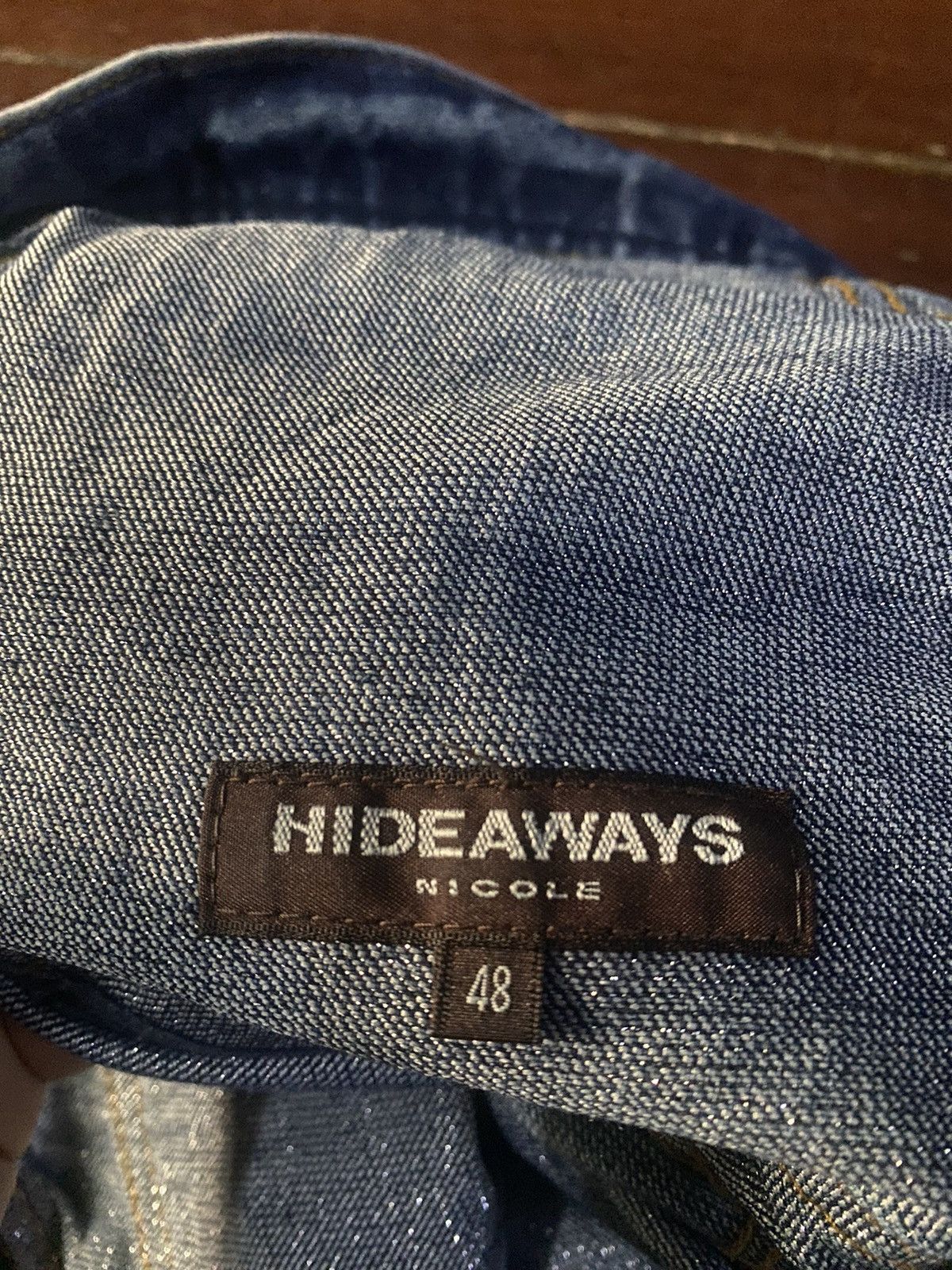 Designer × HIDEAWAYS × If Six Was Nine FIRE 🔥 HIDEAWAYS NICOLE nice faded studded pocket FLARE Size US 34 / EU 50 - 23 Thumbnail