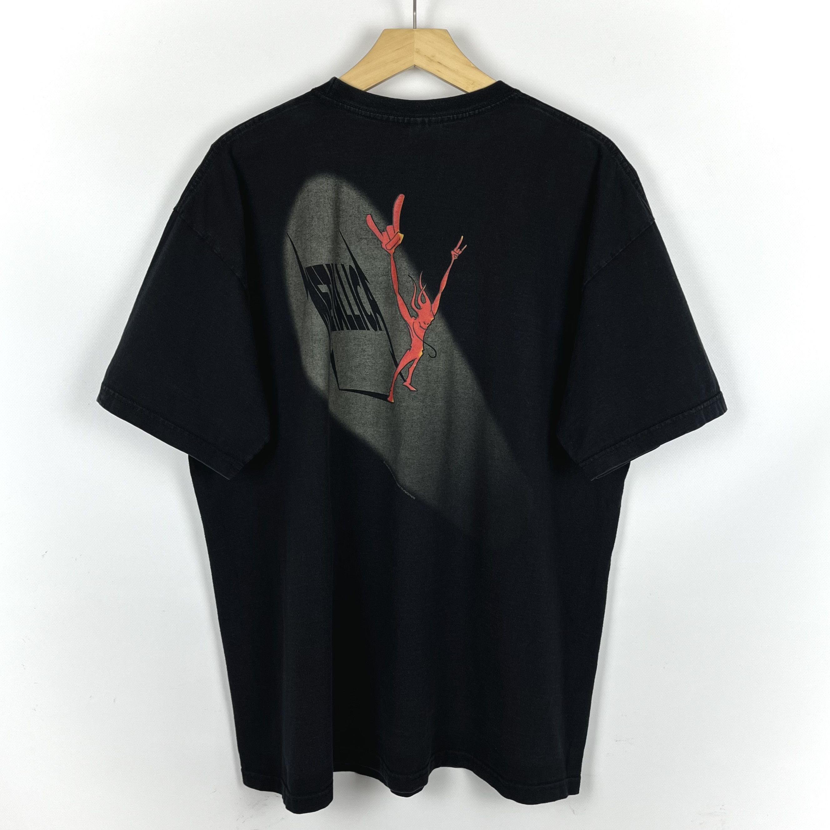 Band Tees Vintage Metallica Fireman Rare Rock Band T Shirt 00’s Size US XL / EU 56 / 4 - 1 Thumbnail
