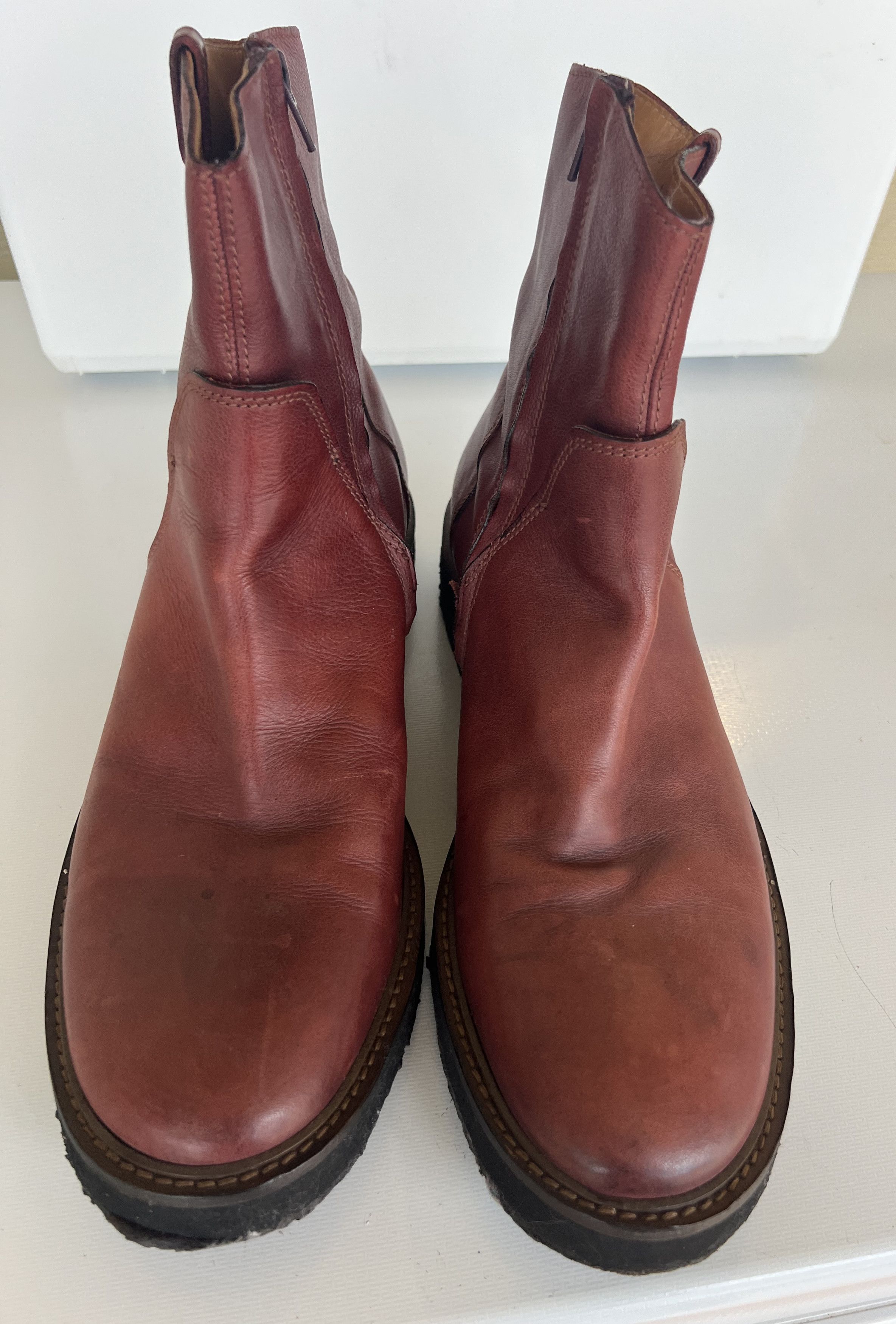 Maison Margiela maison martin margiela" burgundy" boot Size US 10 / EU 43 - 2 Thumbnail
