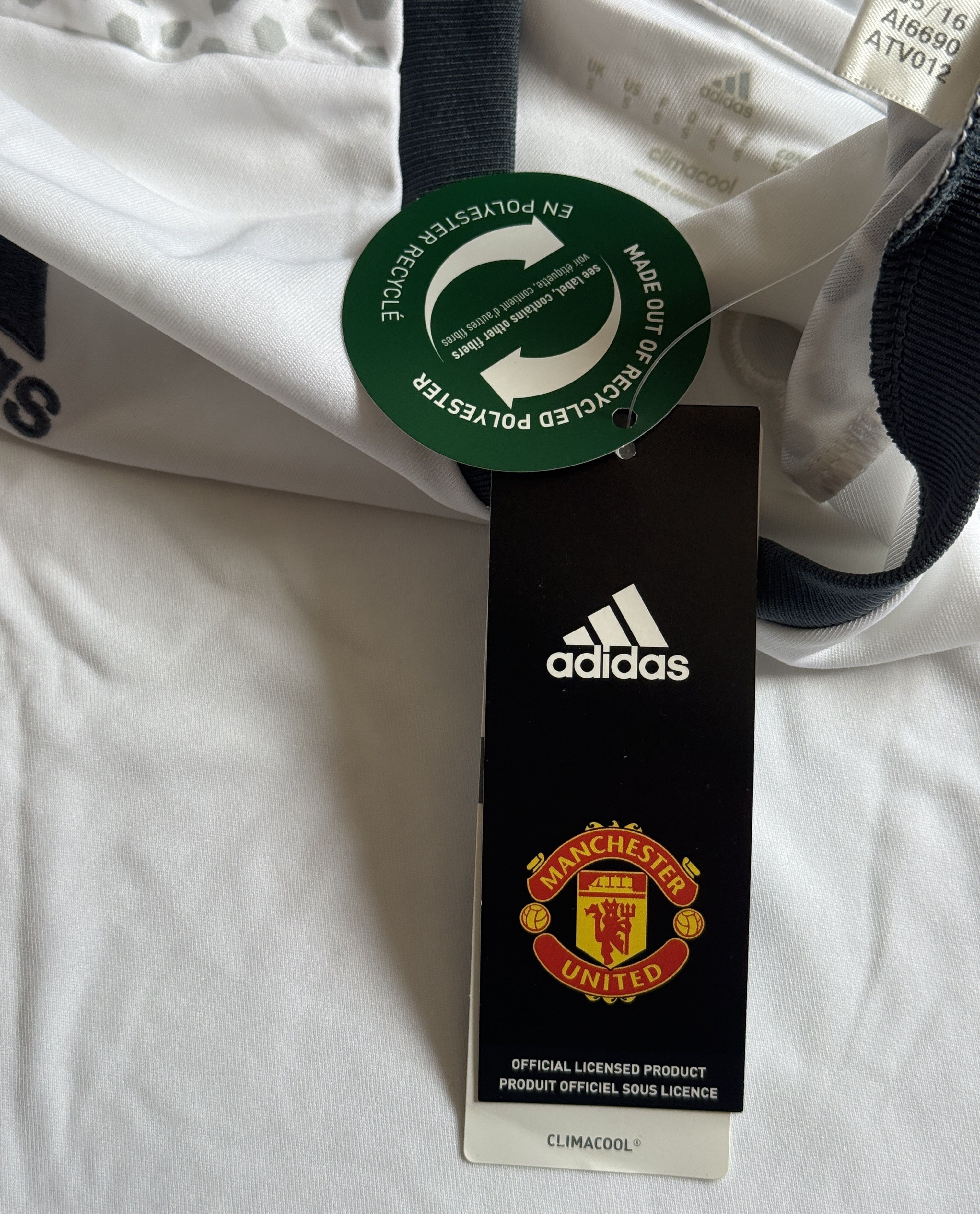 Adidas Manchester United Third 2016/17 Football Soccer Shirt Jersey Size US S / EU 44-46 / 1 - 5 Thumbnail