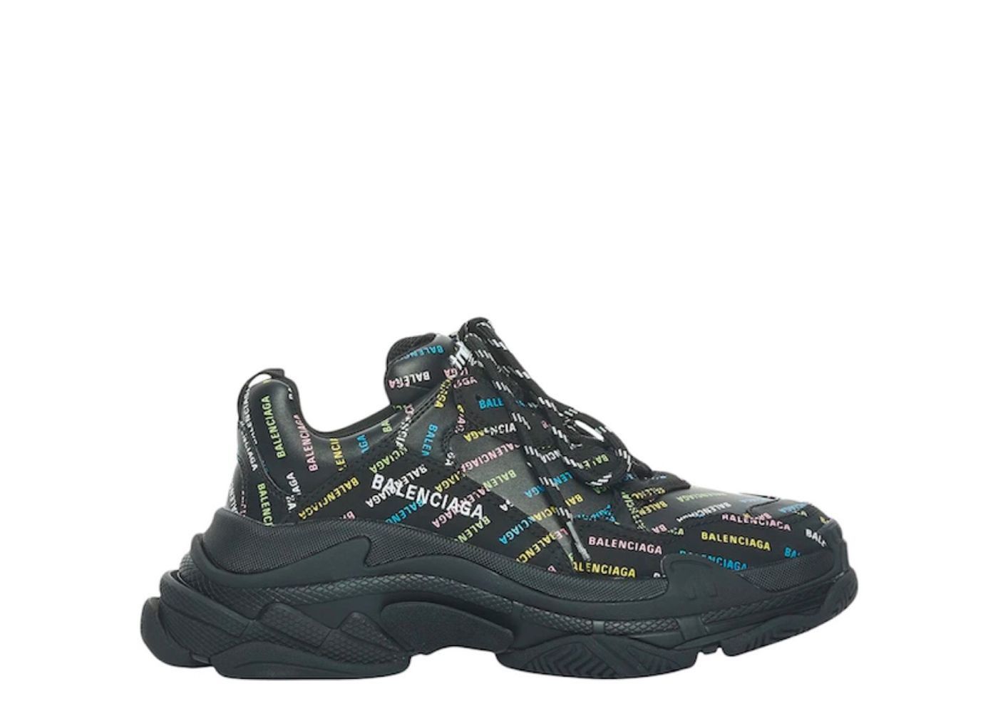 o1s1wg110624 Triple S Sneaker Allover Logo in Multicolor