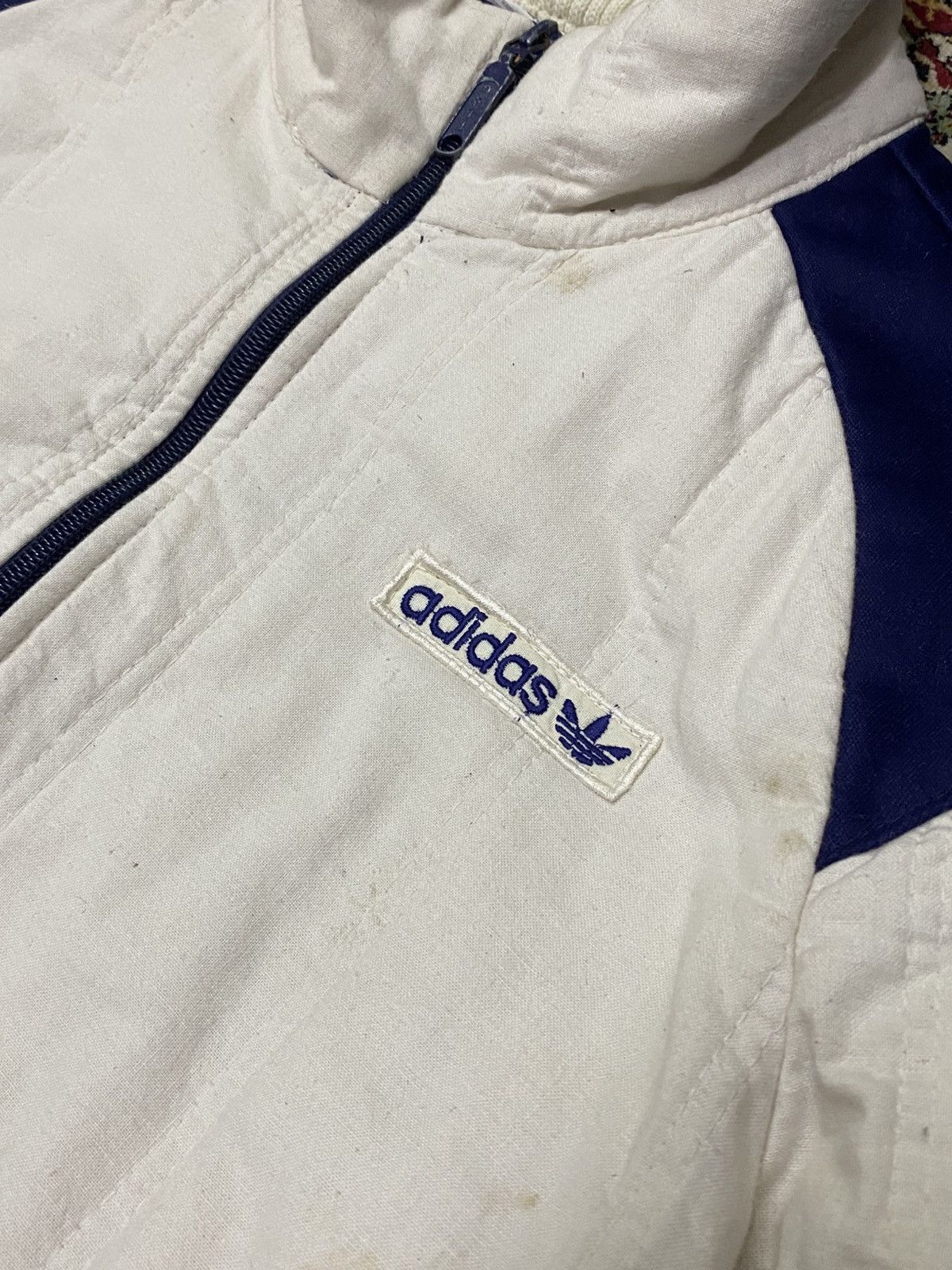 Adidas × Vintage Vintage Adidas Jacket Zipper Opti Made Finland Size US S / EU 44-46 / 1 - 5 Thumbnail