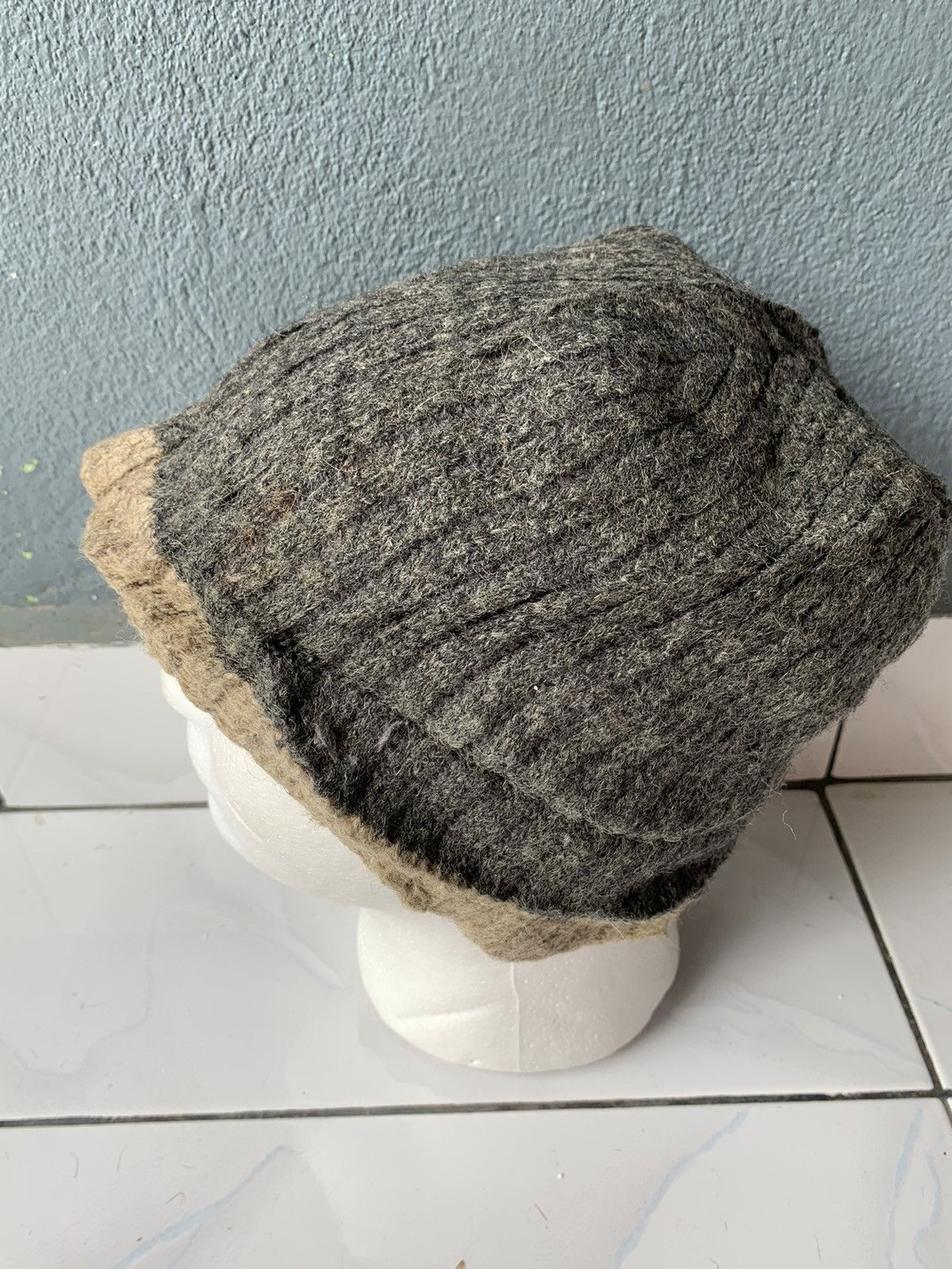 Vintage Vintage Knittted Hat Made In Usa Size ONE SIZE - 4 Thumbnail