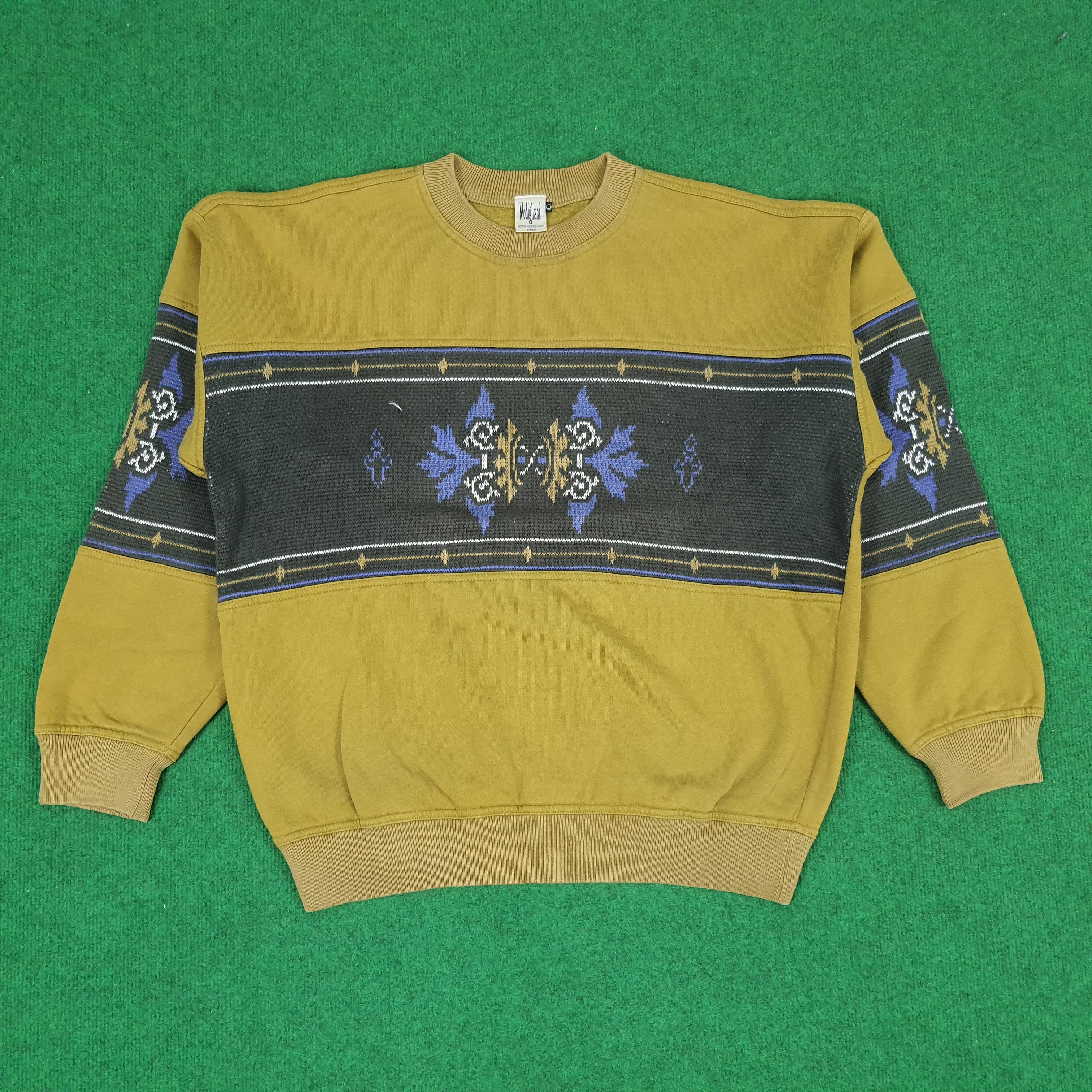 Other Vintage Modigliani Italian Designer Sweatshirts Size US L / EU 52-54 / 3 - 1 Thumbnail