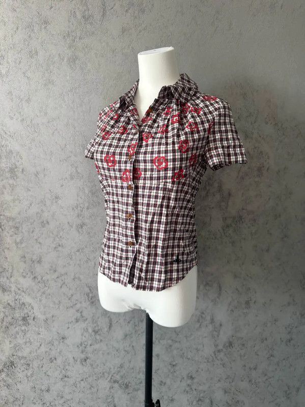 Vivienne Westwood Vivienne Westwood Short Sleeve Checked Shirt 0089 Size S / US 4 / IT 40 - 1 Thumbnail