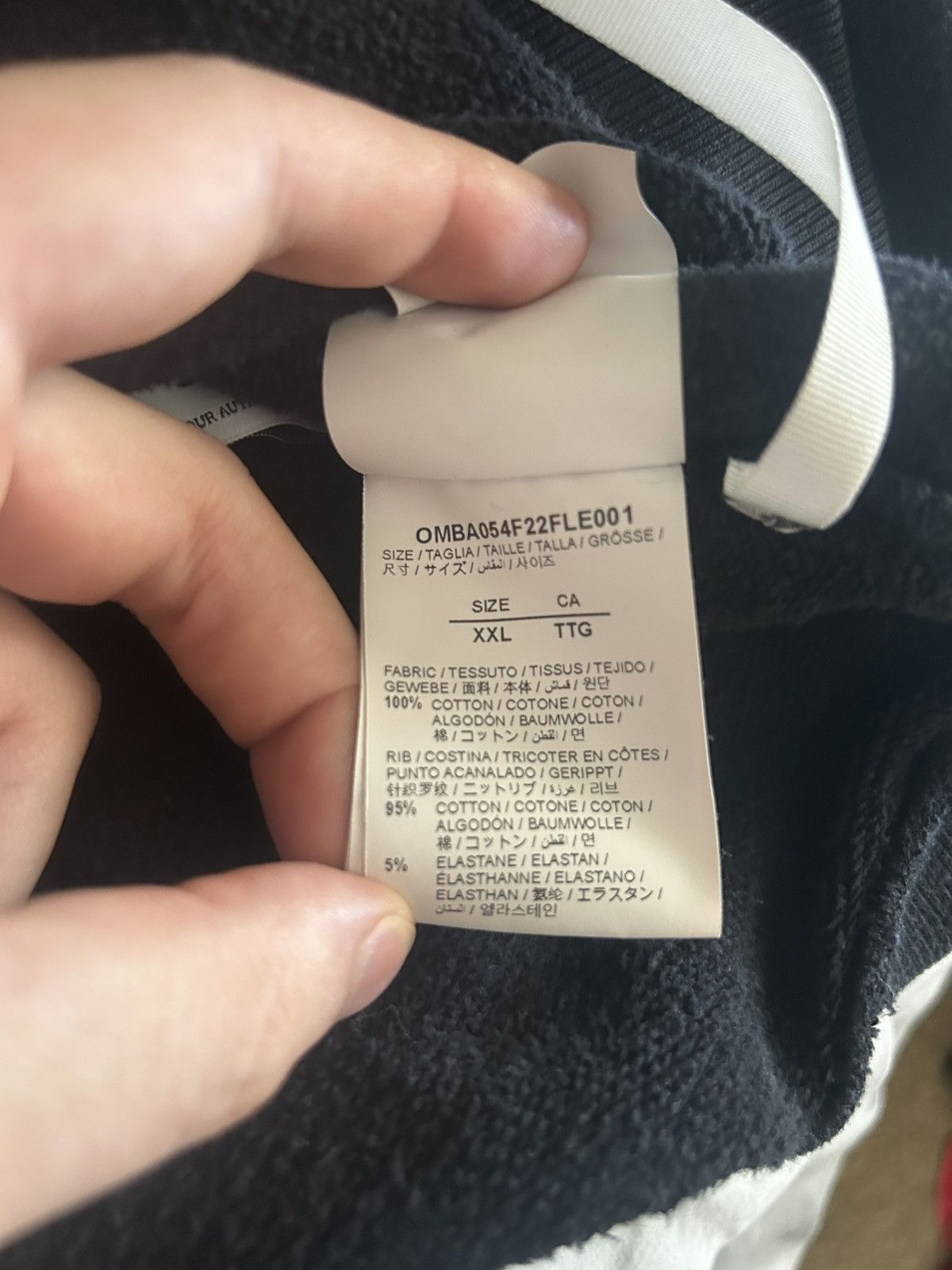 Off-White Off White Embroidered Spray Paint Logo Sweatshirt Size US XXL / EU 58 / 5 - 6 Thumbnail