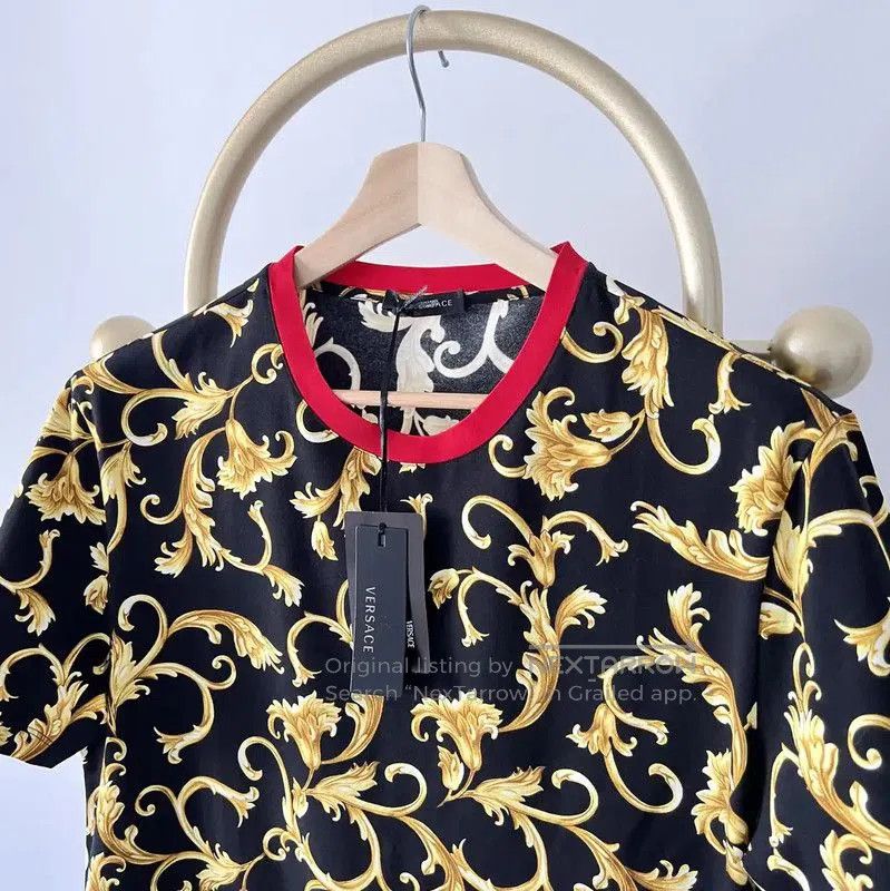 Versace Versace Multicolor Cotton Short Sleeve T-Shirt . Size US L / EU 52-54 / 3 - 4 Thumbnail