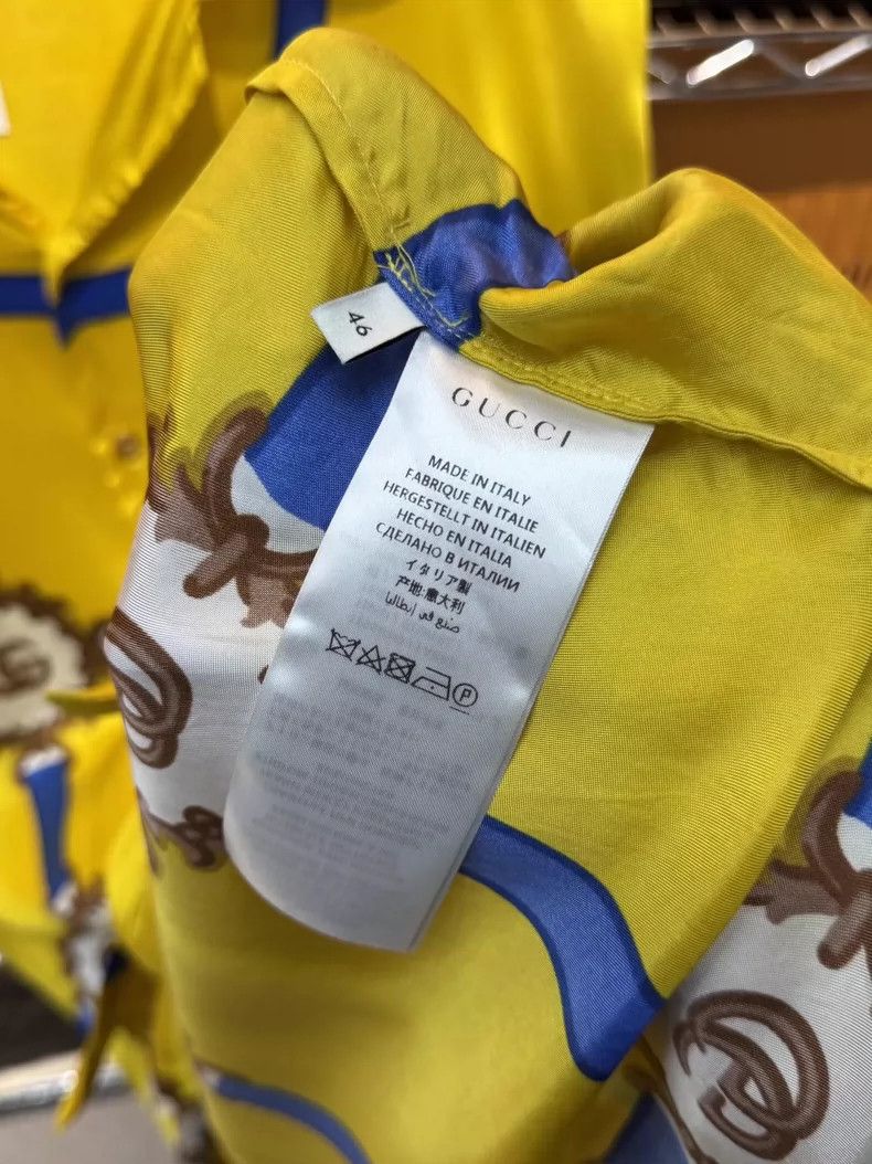 Gucci Gucci Mulberry silk classic double G pattern short-sleeved Size US S / EU 44-46 / 1 - 4 Thumbnail