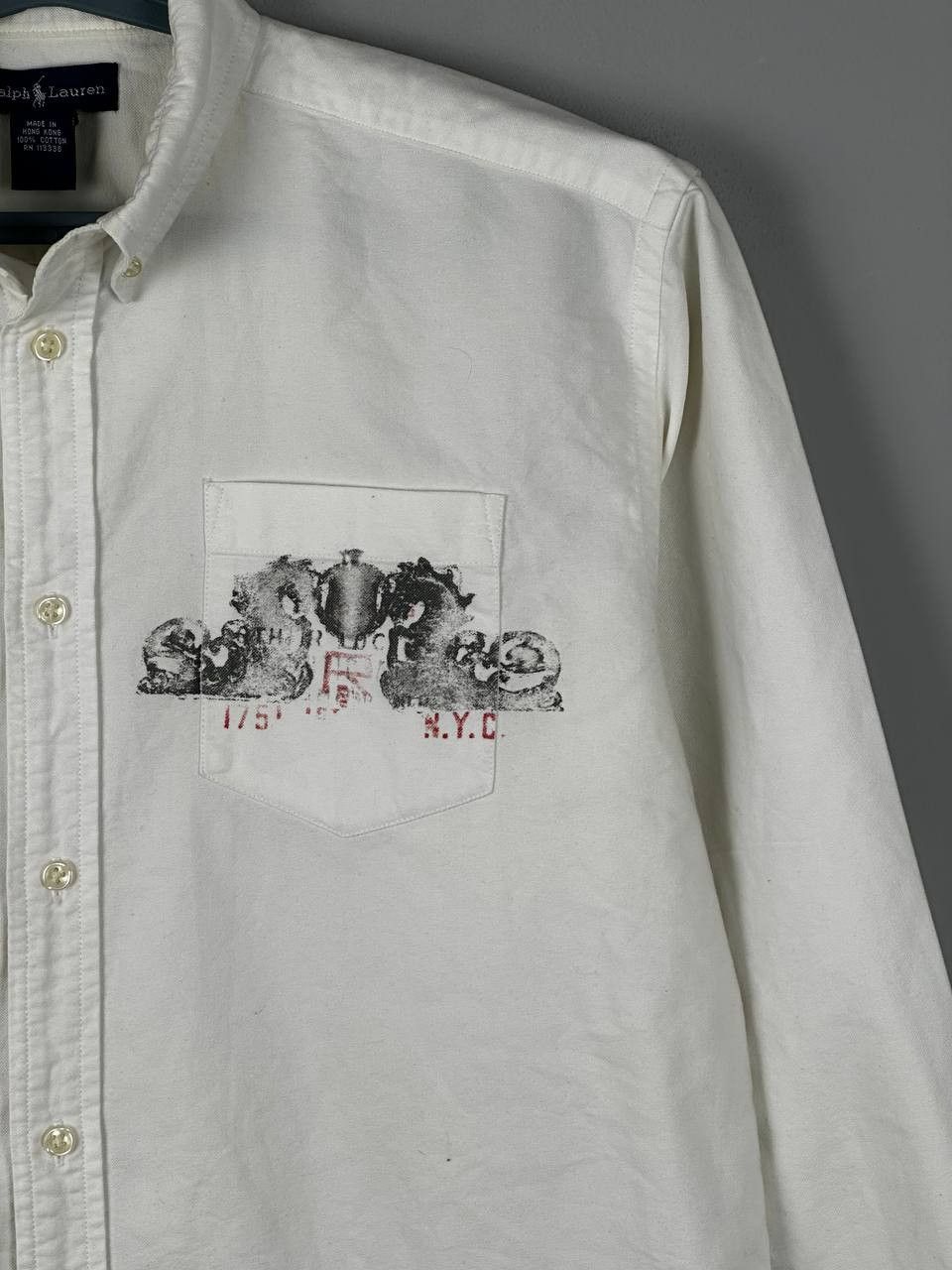 Polo Ralph Lauren Vintage Polo Ralph Lauren Oxford Printed Shirt Size US M / EU 48-50 / 2 - 4 Thumbnail