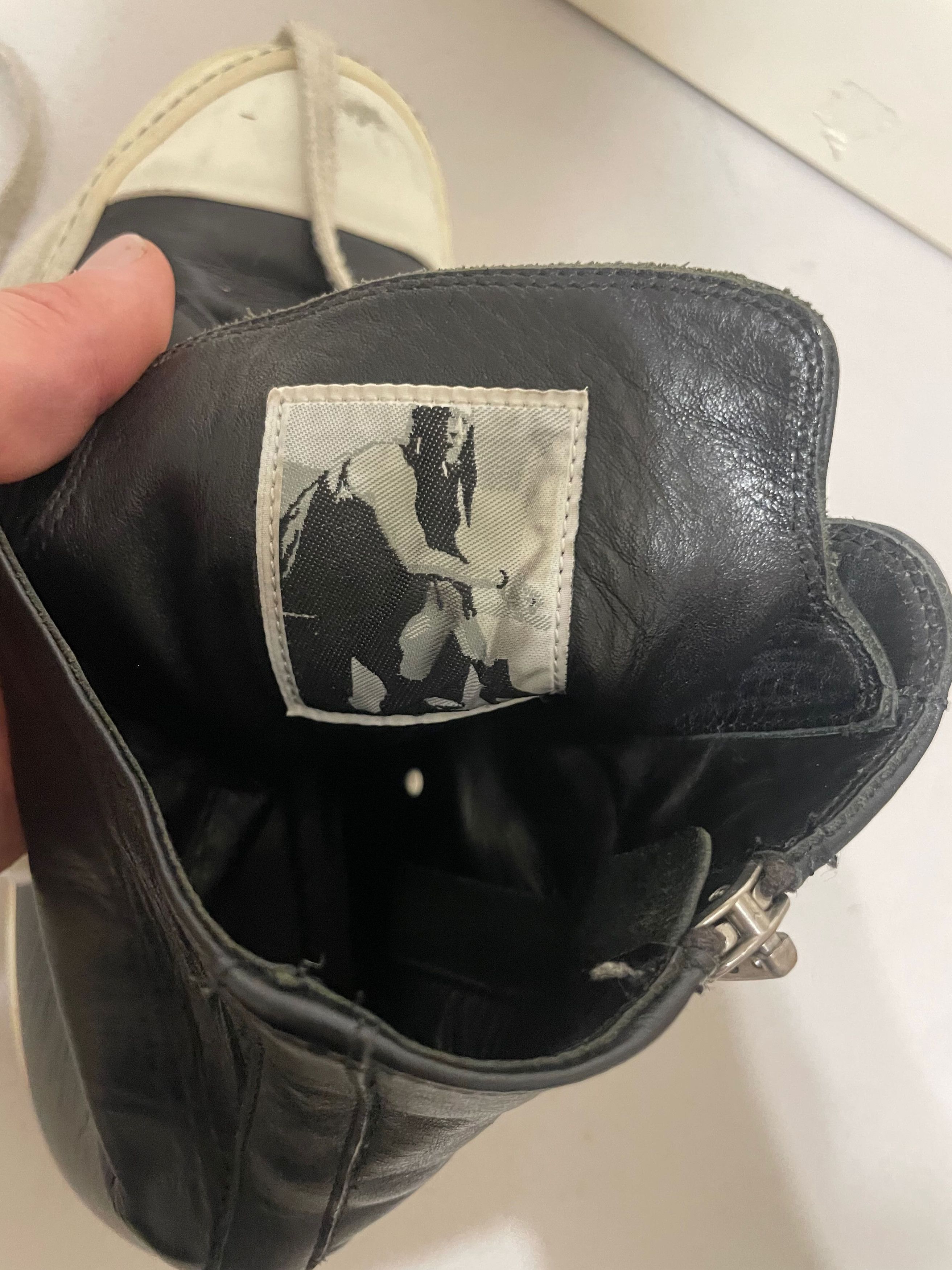 Rick Owens Leather Ramones Size US 6 / EU 39 - 5 Thumbnail