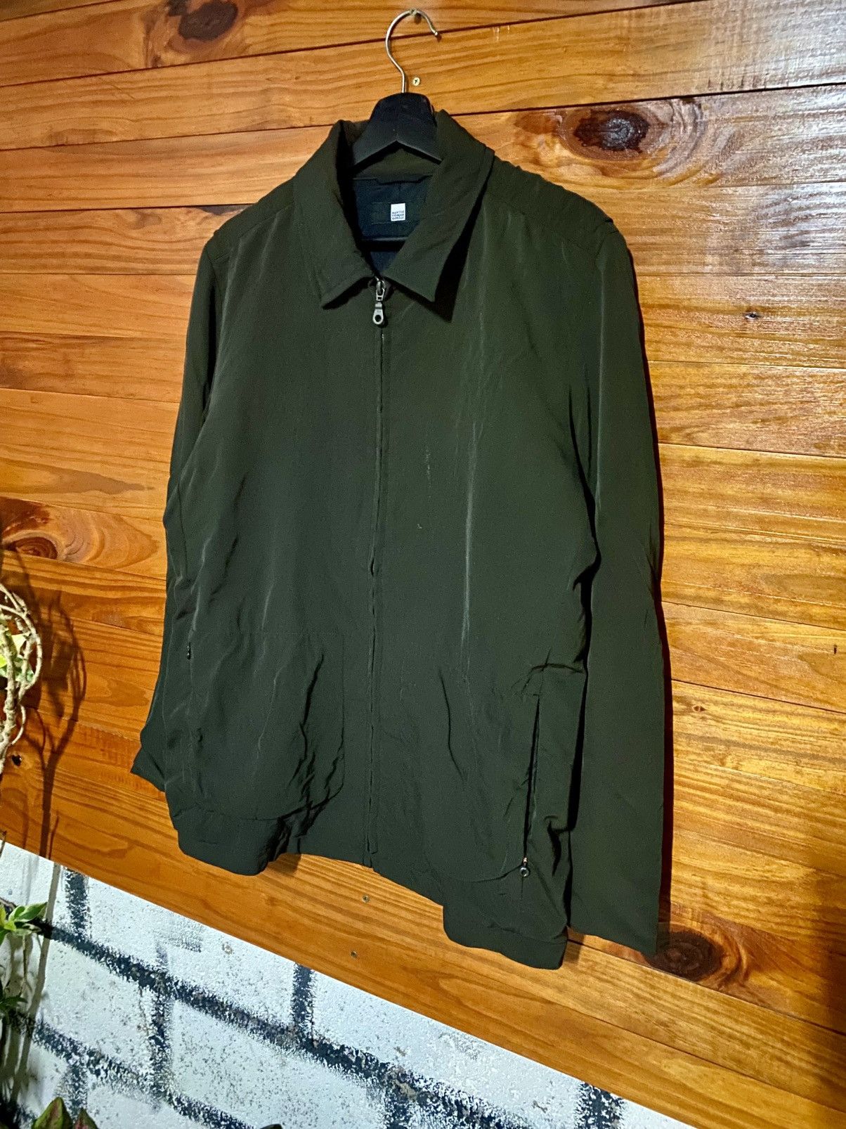 Marithe + Francois Girbaud Vintage Marithé François Girbaud Minimalist Zip Jacket Dark Size US L / EU 52-54 / 3 - 4 Thumbnail