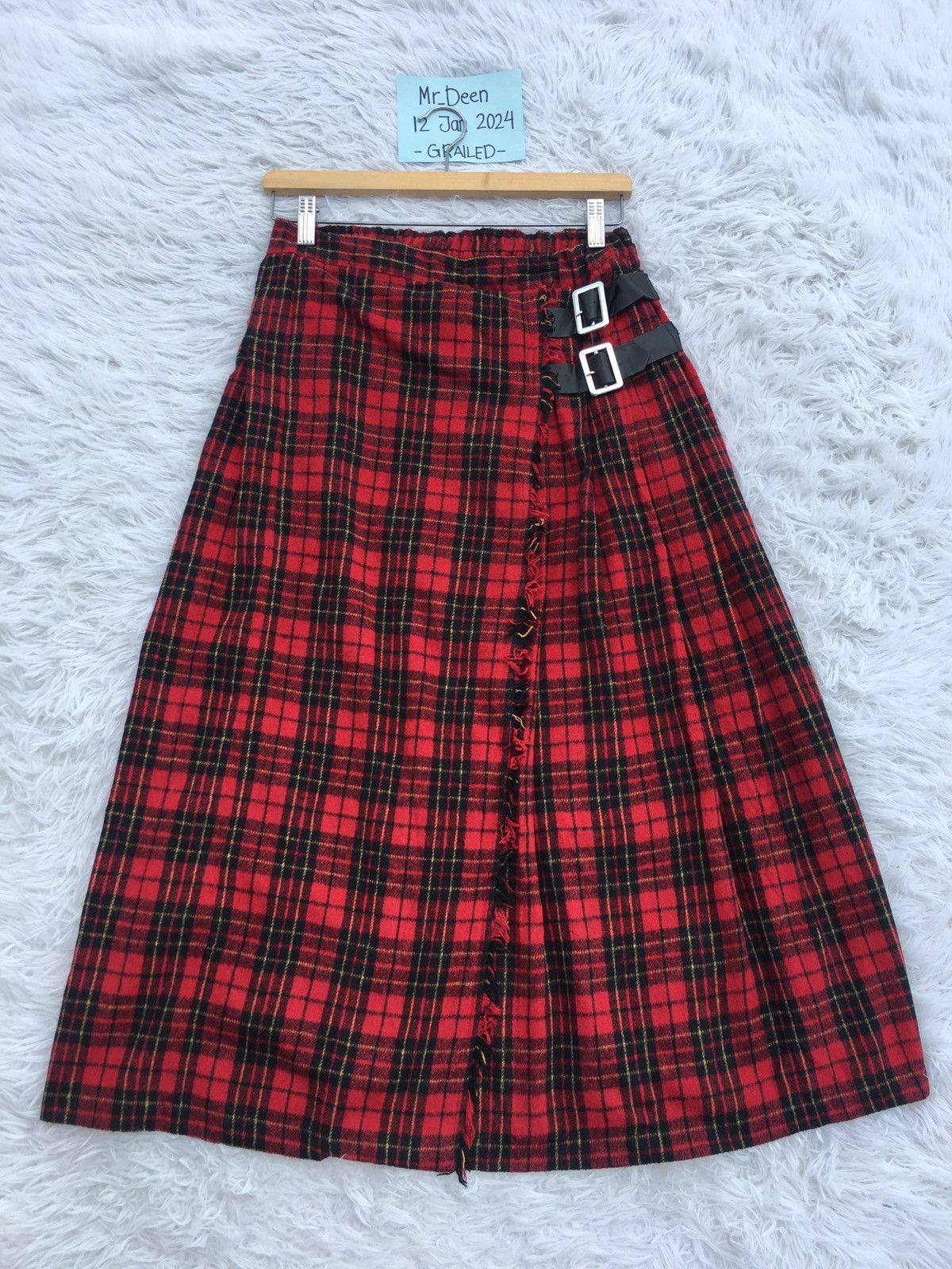 Japanese Brand Vintage Rare Punk Seditionaries Checkered Skirt Size 26" / US 2 / IT 38 - 1 Thumbnail