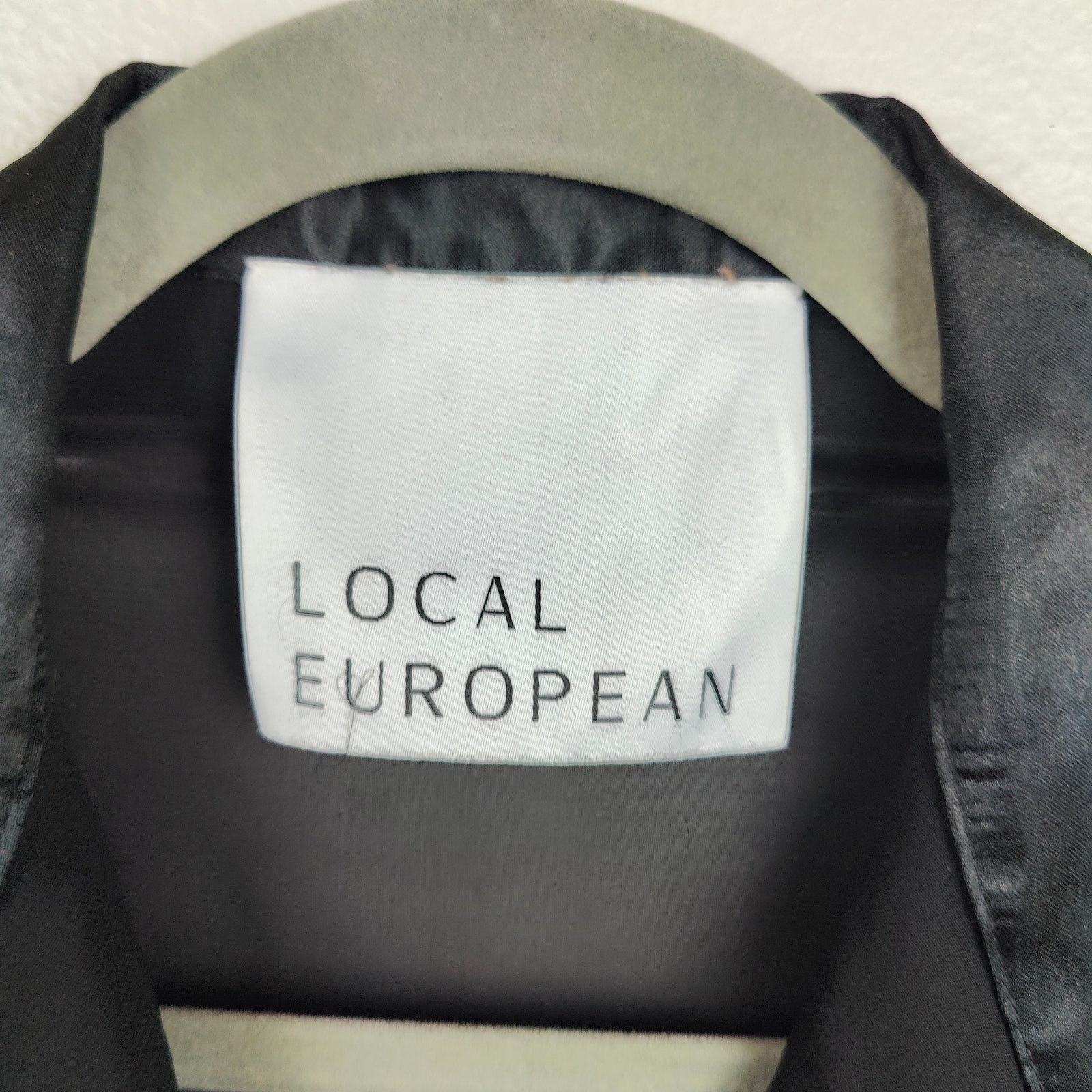 Other Local European Sheer Mesh Top Womens Black Button Up Size XS / US 0-2 / IT 36-38 - 4 Thumbnail