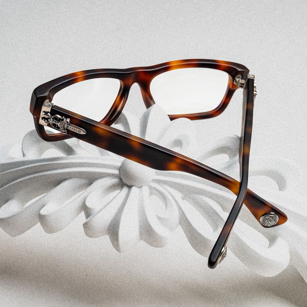 Chrome Hearts CHROME HEARTS INFLATABLE DATE A MATTE BUTTERSCOTCH GLASSES Size ONE SIZE - 7 Thumbnail