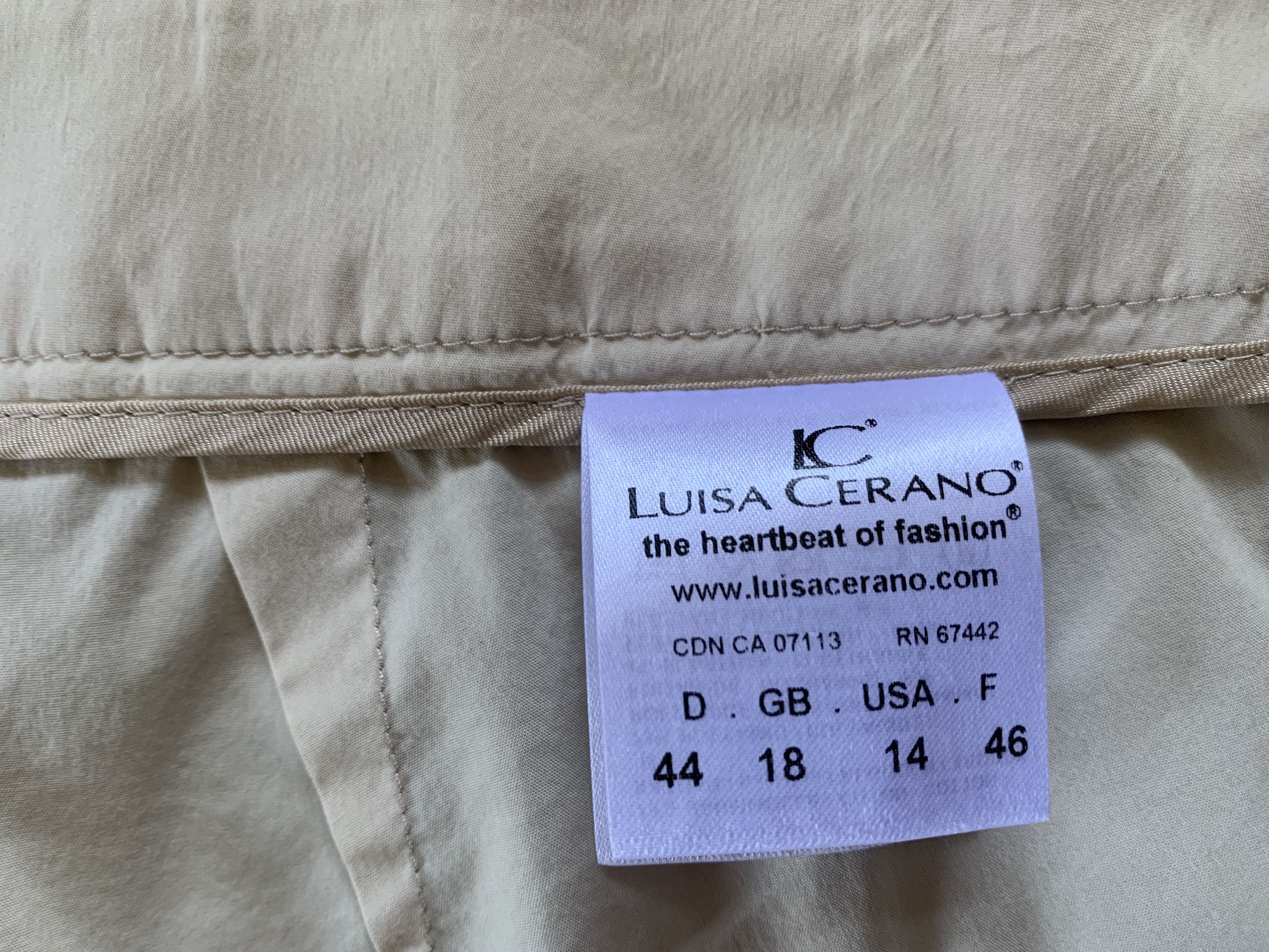 Luisa Cerano Luisa Cerano Ultra Light Beige Trousers Pants Size 34" / US 12 / IT 48 - 9 Thumbnail