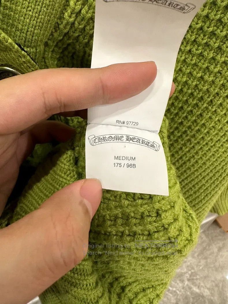 Chrome Hearts CHROME HEARTS Size M Avocado green horse hair zebra cross s Size US M / EU 48-50 / 2 - 9 Thumbnail