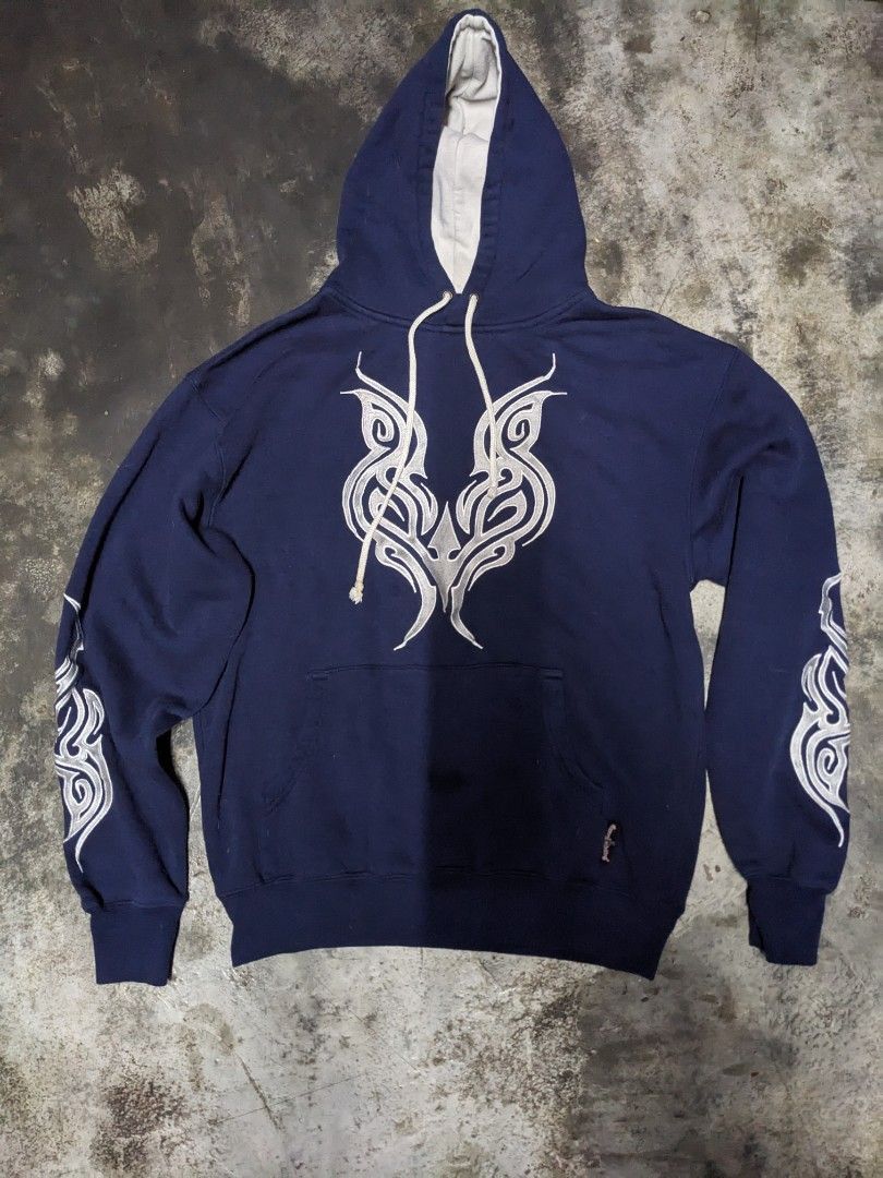 Vintage Vintage 90s Sapphire Lounge Tribal Hoodie Size US M / EU 48-50 / 2 - 1 Thumbnail