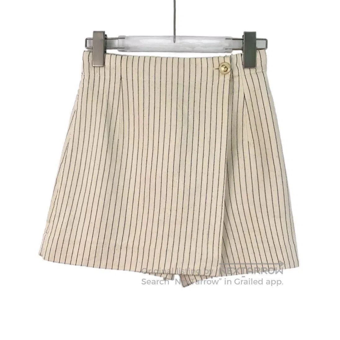 Dior dior beige striped cotton casual shorts. Size US 34 / EU 50 - 1 Thumbnail