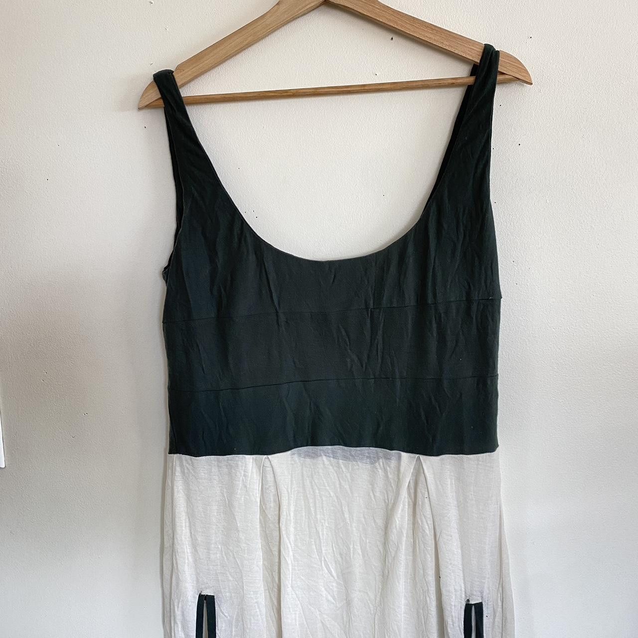 James Perse JAMES PERSE WHITE BLACK BABYDOLL DRESS SIZE 2 POCKETS SUMMER Size XS / US 0-2 / IT 36-38 - 4 Thumbnail