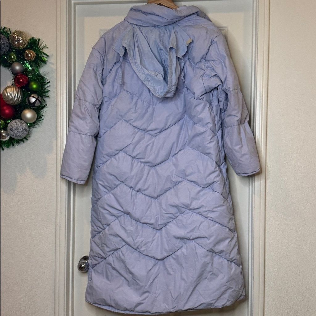 The Unbranded Brand Elho Echte Daunen puffer trench hooded winter jacket sz Lg Size L / US 10 / IT 46 - 7 Thumbnail