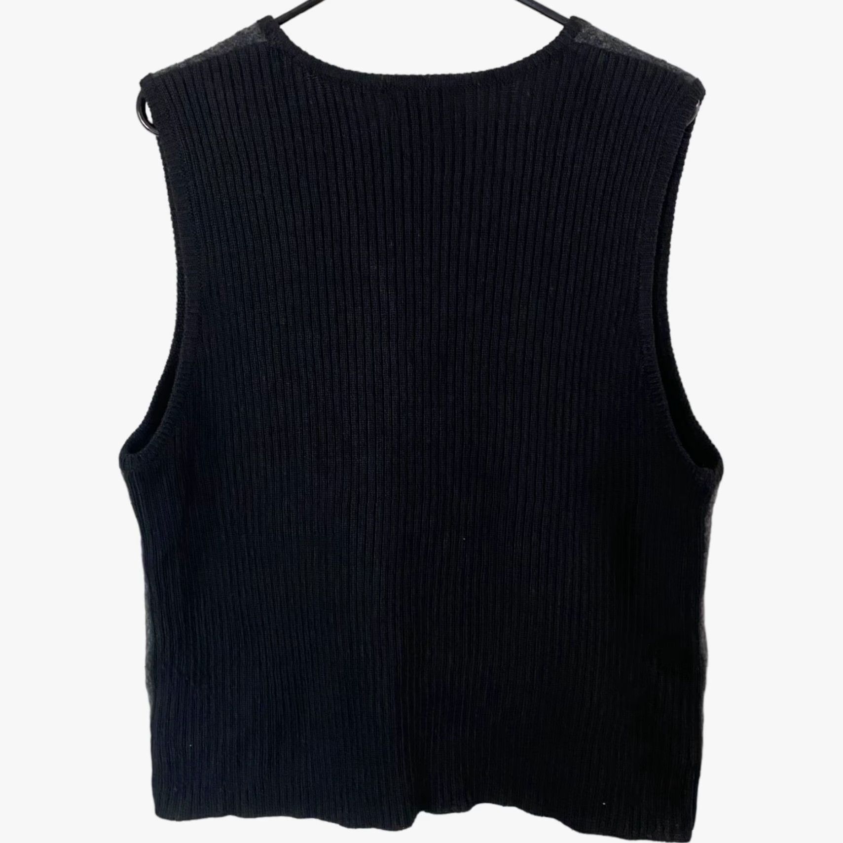 Vintage VINTAGE Style & Co Wool Sweater Vest Women Large Gray V-Neck Zip-Up Casual Office Winter Size L / US 10 / IT 46 - 4 Thumbnail