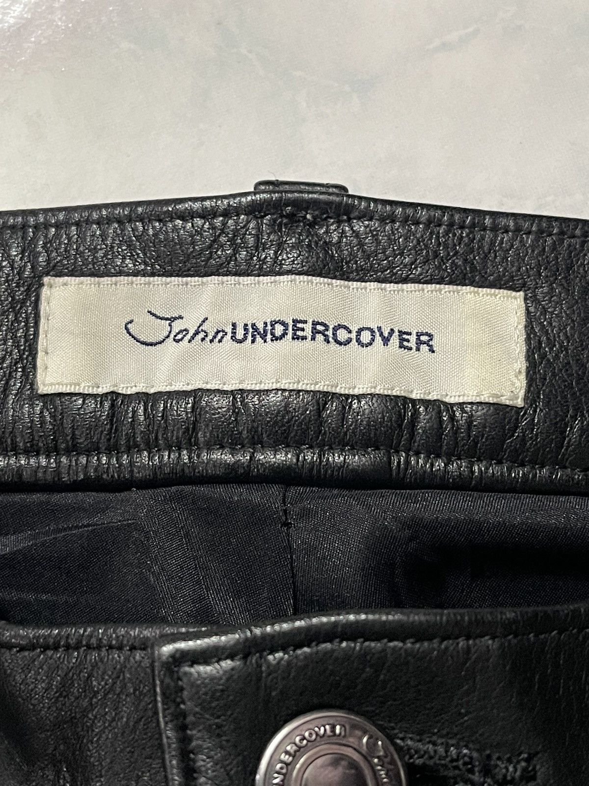 Japanese Brand John Undercover Leather Pants SlimFit Size US 30 / EU 46 - 12 Thumbnail