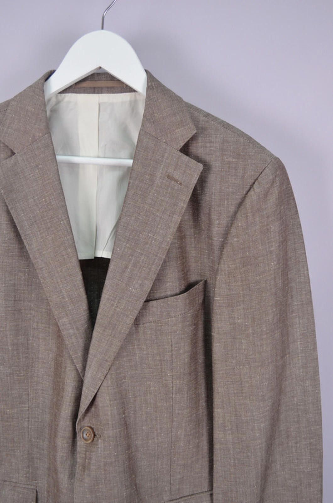 Windsor Smith Windsor WS Wales Unlined Linen Wool Blazer Sz 50 Tailor Fit Size 40R - 3 Thumbnail